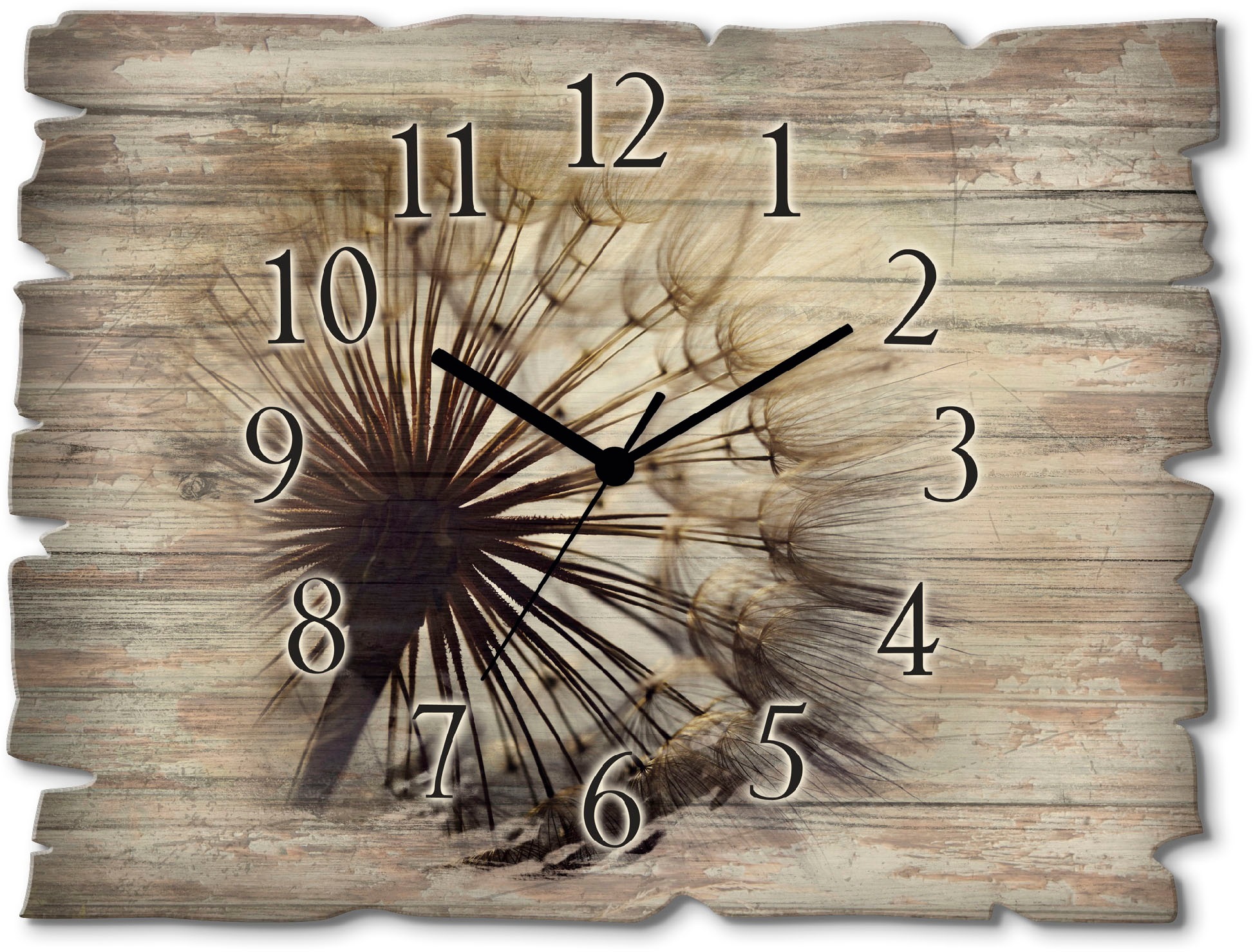 Image of Artland Wanduhr »Grosse Pusteblume«, lautlos, ohne Tickgeräusche, nicht tickend, geräuschlos - wählbar: Funkuhr o. Quarzuhr, moderne Uhr für Wohnzimmer, Küche etc. - Stil: modern bei Ackermann Versand Schweiz