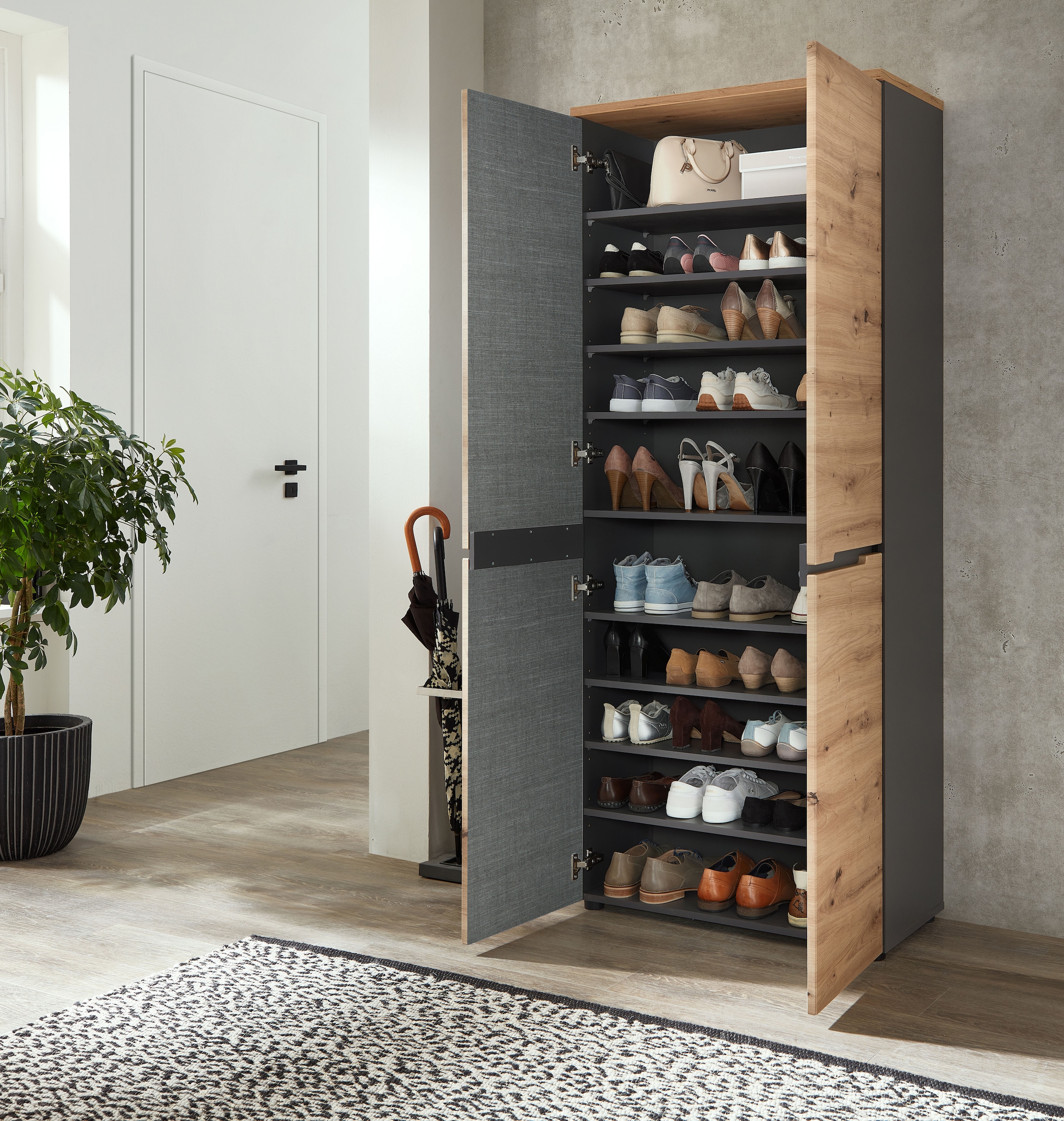 Innostyle Schuhschrank »Memphis Garderobenschrank,  80x192x38cm (B/H/T)« 1 Stk. tlg.
