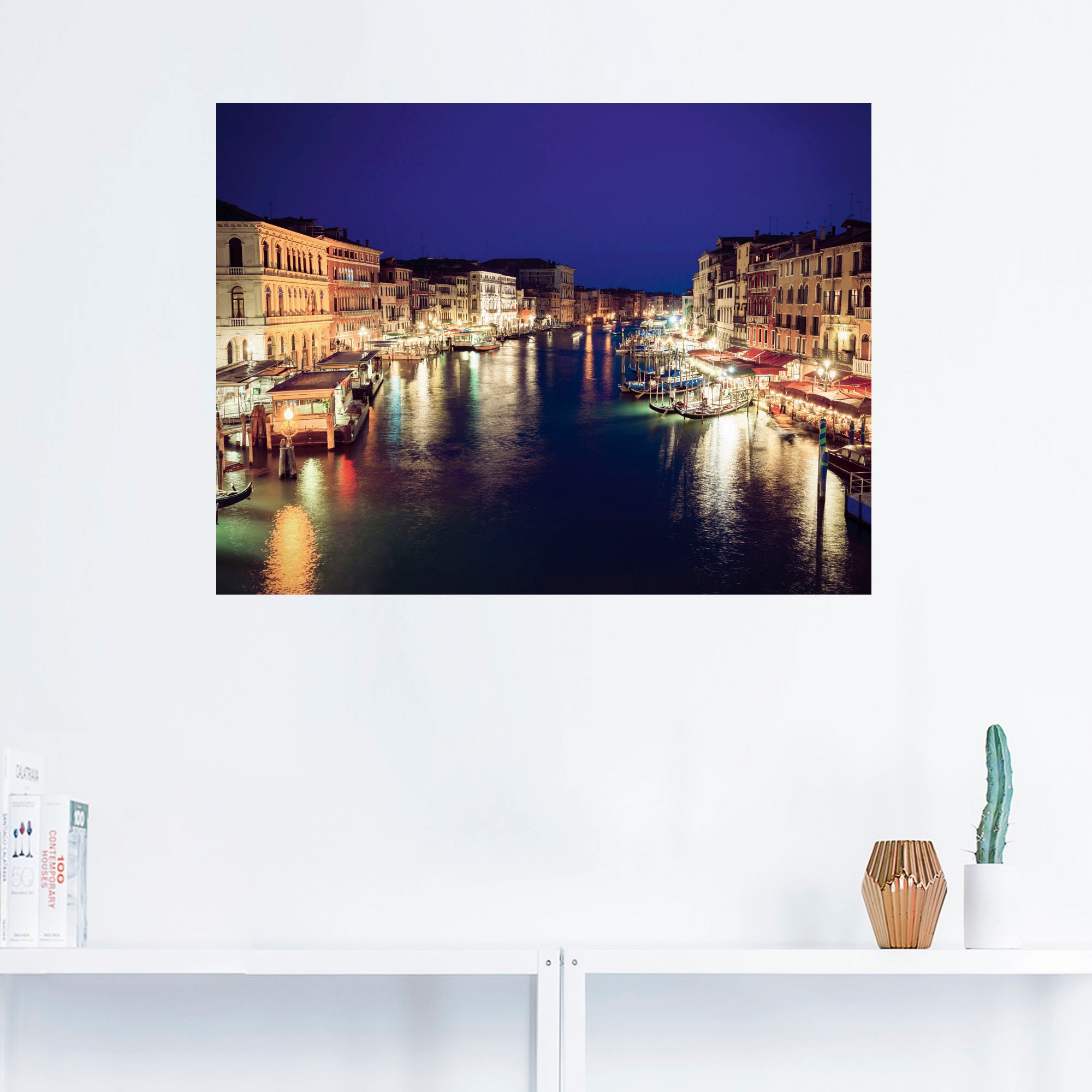 kaufen Wandaufkleber bequem versch. Italien, »Venedig Artland Leinwandbild, oder Nacht«, Alubild, (1 Wandbild bei Grössen als in St.), Poster