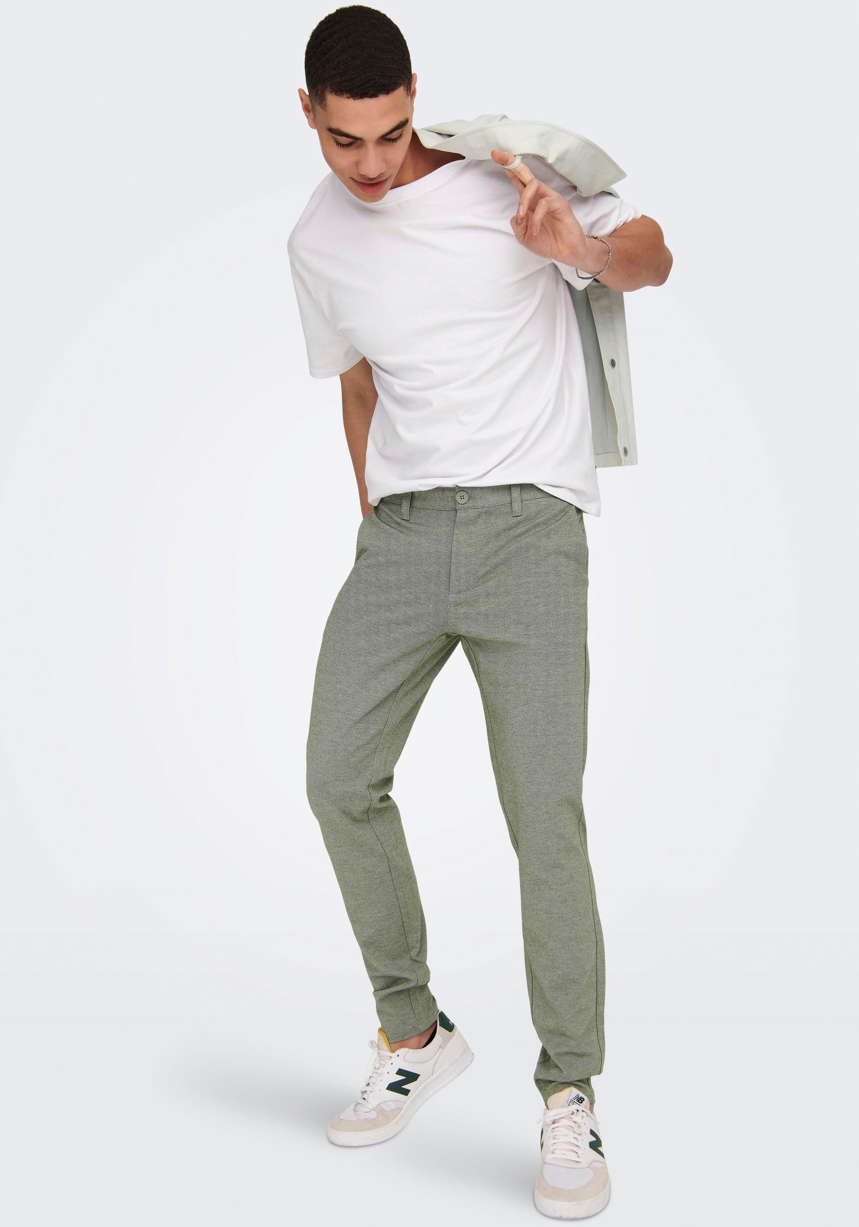 ONLY & SONS Chinohose, mit geschlossenen Gesässtaschen