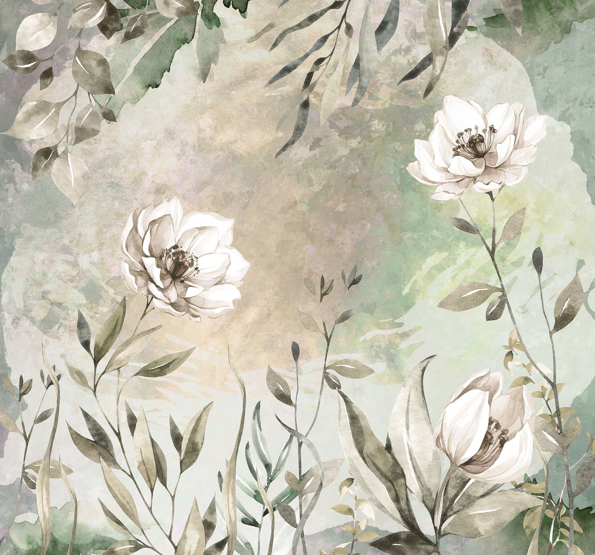 Image of Komar Vliestapete "Digitaldruck Vlies - Petite Brise - Grösse 300 x 280 cm" bedruckt glatt Wohnzimmer, Schlafzimmer