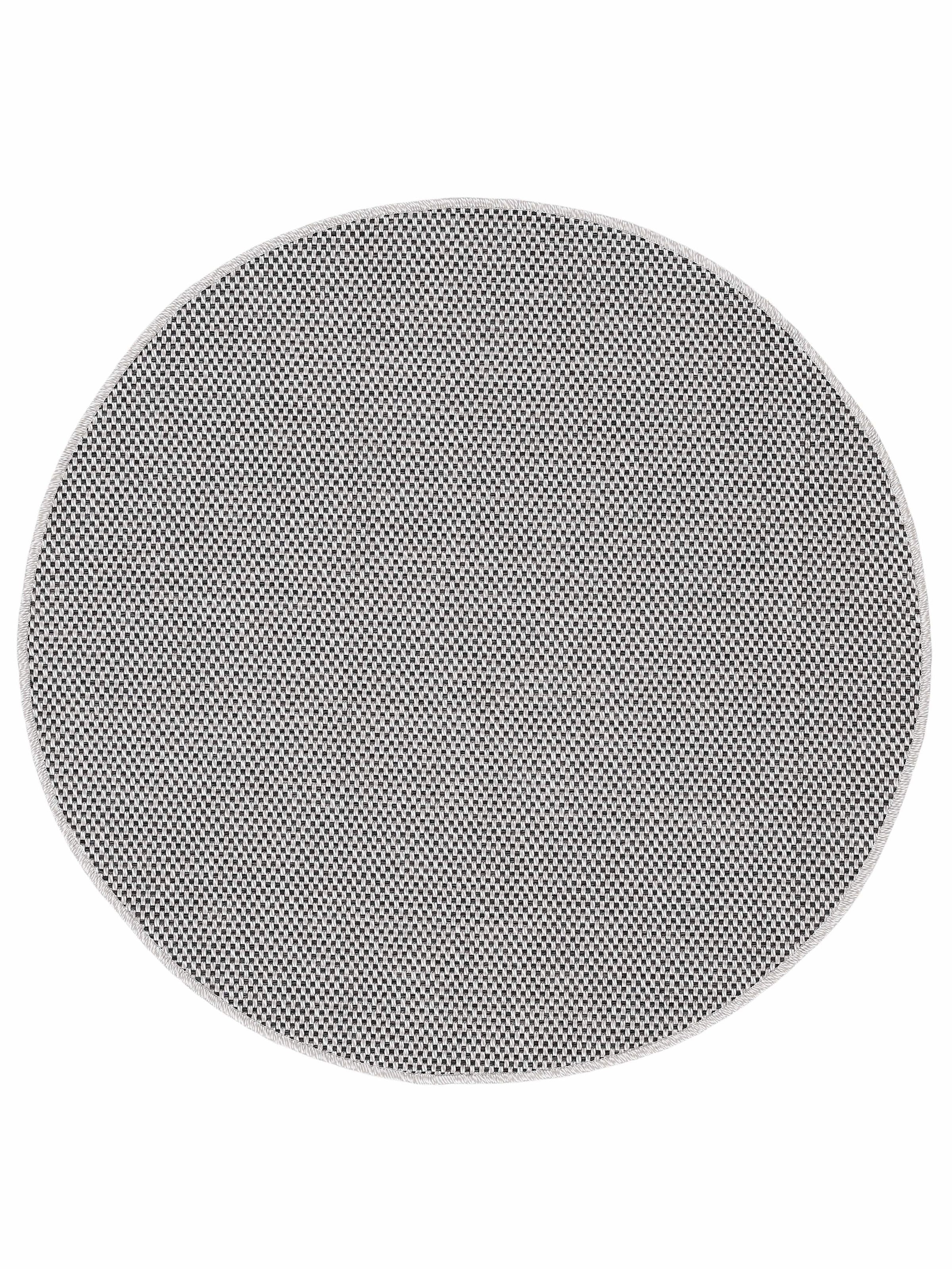 Image of carpetfine Teppich "Boho 105" rund 4 mm Höhe robustes Flachgewebe, Sisal Optik, UV-beständig, Aussenbereich
