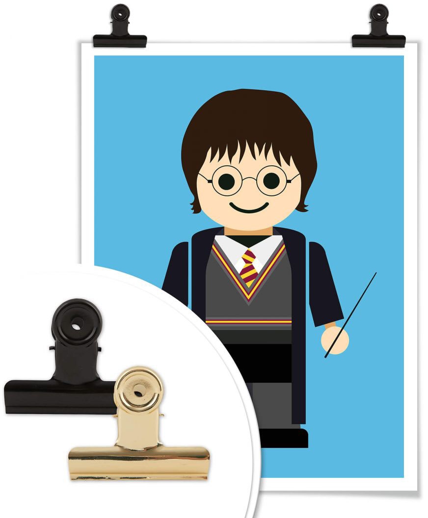 Wall-Art Poster »Playmobil Harry Potter Spielzeug«, Kinder, (1 St.), Poster ohne Bilderrahmen