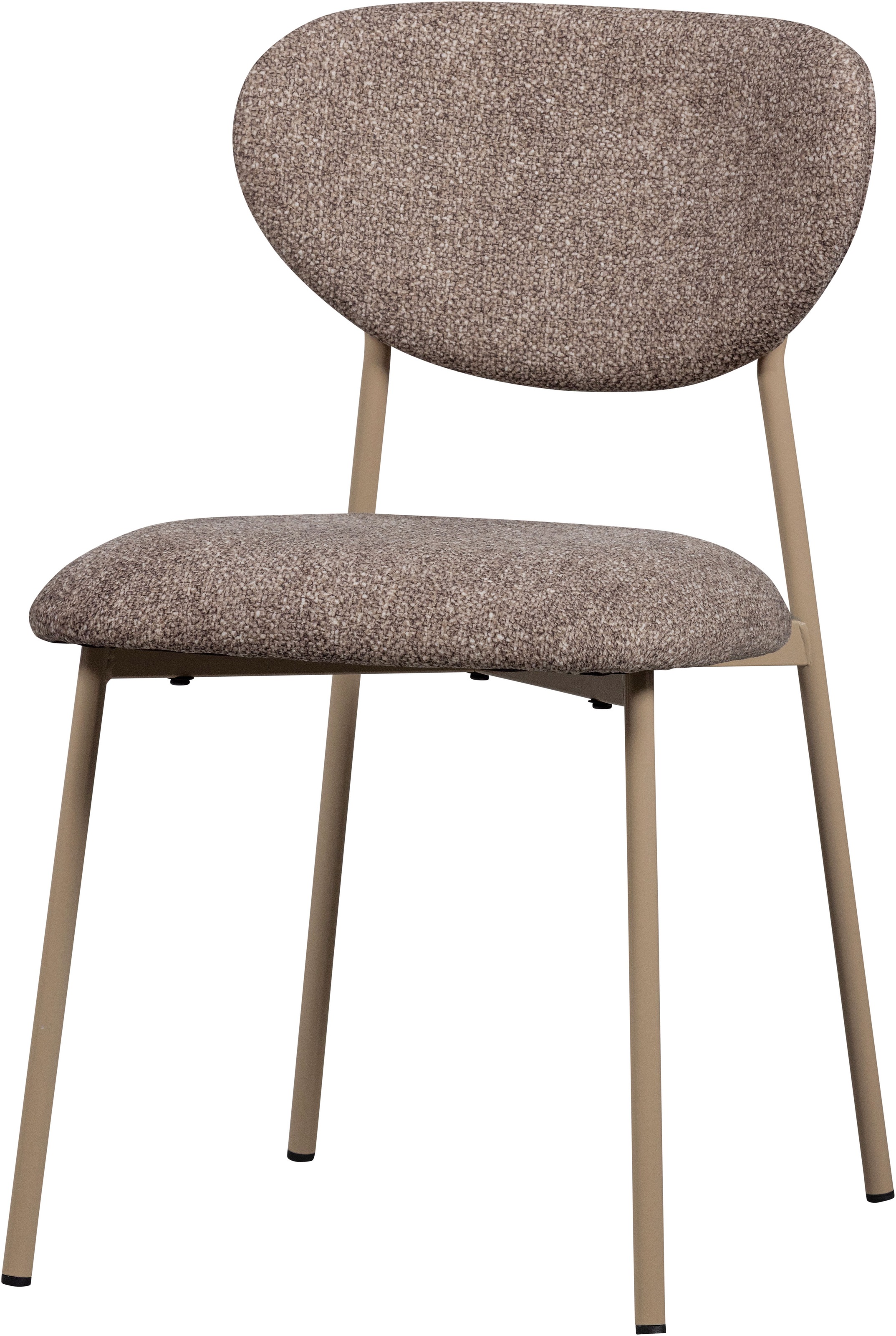 Image of WOOOD Esszimmerstuhl "Valor Webstoff mit farblich passendem Metallgestell H77 x B46 x T56 cm" (Set) 2 Stk.(Set, 2 St) Tragkraft 120 kg, Hohe Verschleissfestigkeit, pfleigleicht