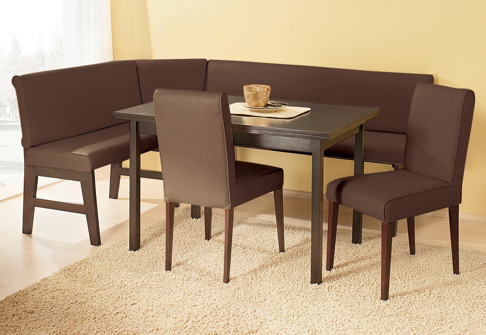 Image of Home affaire Eckbankgruppe »Susanne«, (Set, 4 tlg.), Eckbank langer Schenkel 156 oder 205 cm, wahlweise rechts oder links montierbar bei Ackermann Versand Schweiz