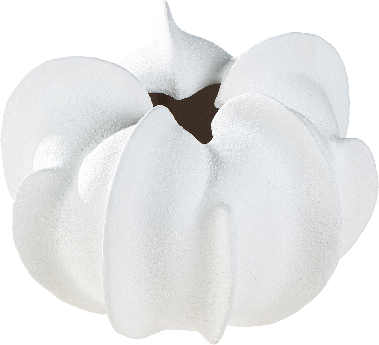 GILDE Tischvase »Vase Coquille weiss H. 20 cm« Blumenvase, Dekovase, Muscheloptik, maritim, modern, Geschenkartikel