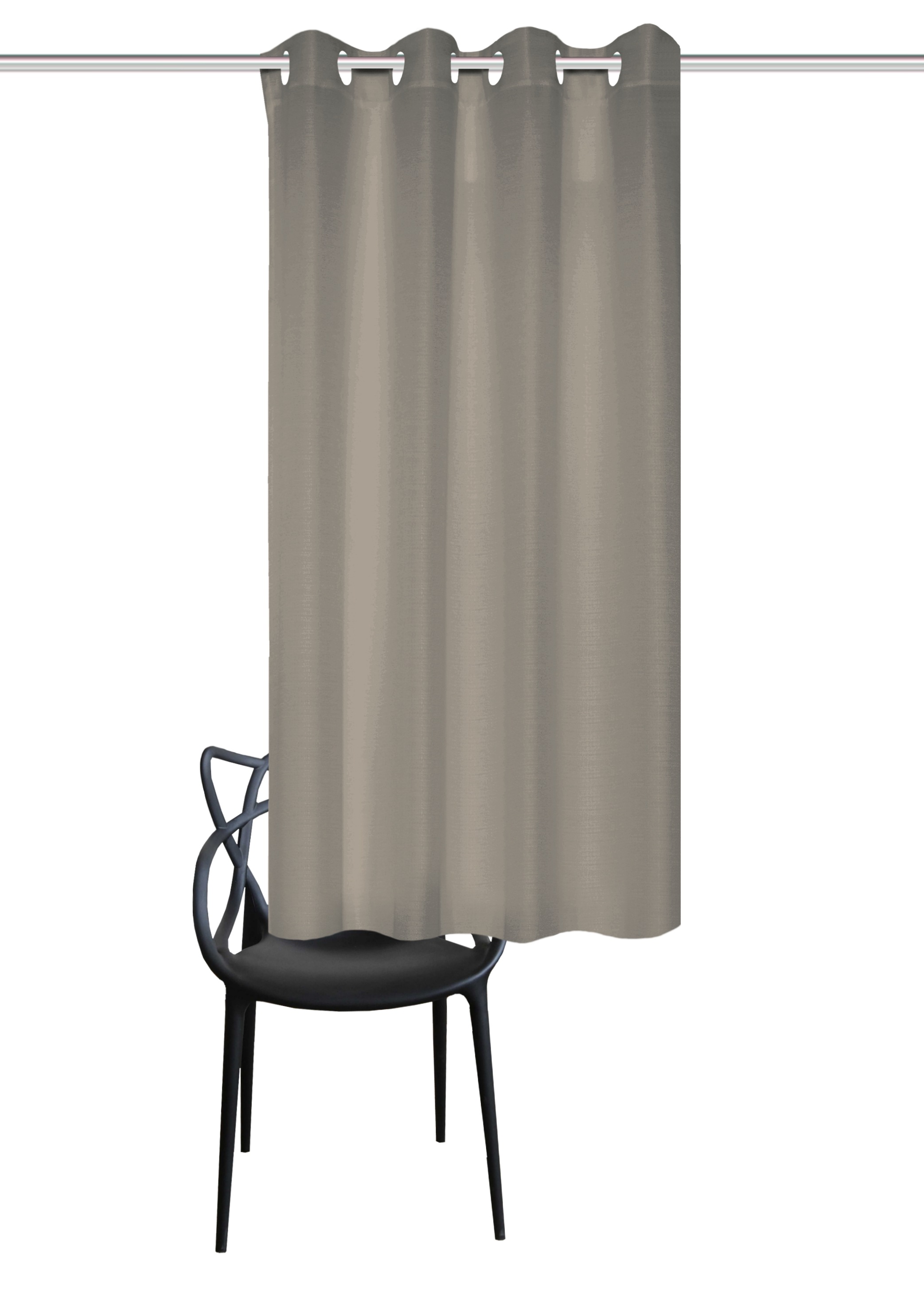 Home Basics Rideau »BENOGA« Œillet 1 cuis tlg. Ösenschal, Uni, Dekostruktur