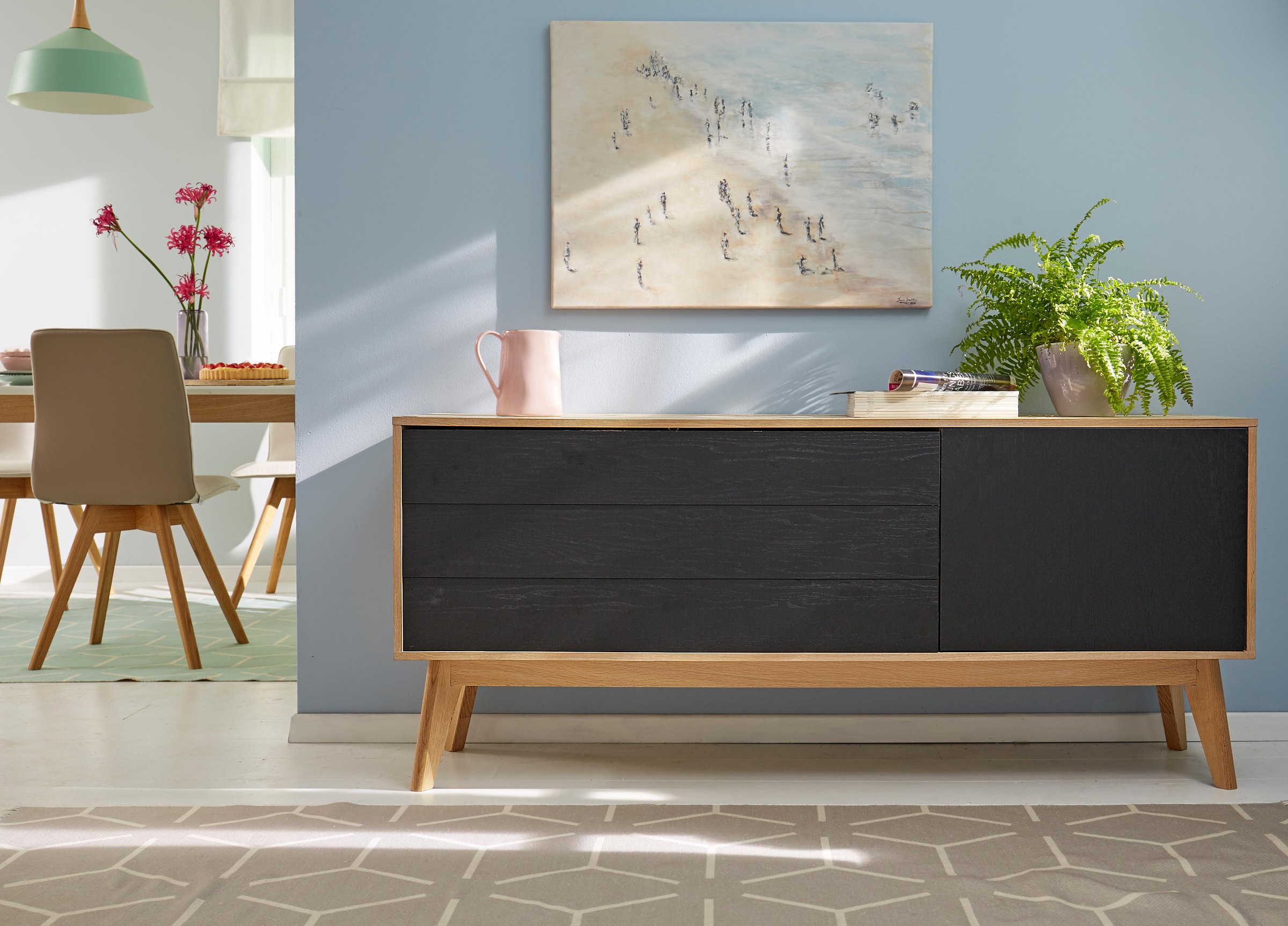 Image of Guido Maria Kretschmer Home&Living Sideboard »Calluna«, im trendigen, skandinavischen Design, Breite 160 cm bei Ackermann Versand Schweiz