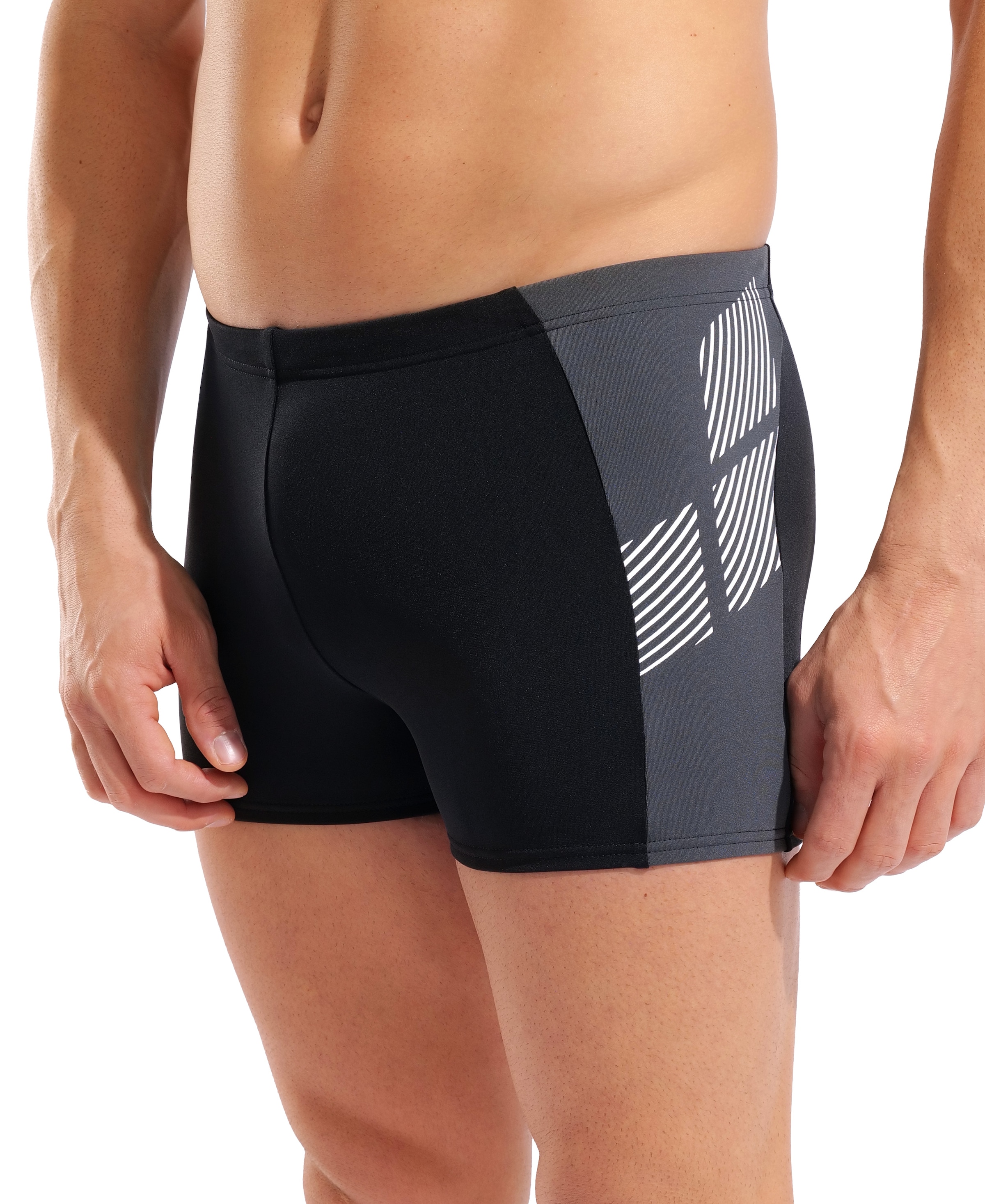 Arena Short de bain »M ARENA PRINTED SPLICE SWIM SHORT« pour nageurs de compétition et nageurs réguliers, à séchage rapide