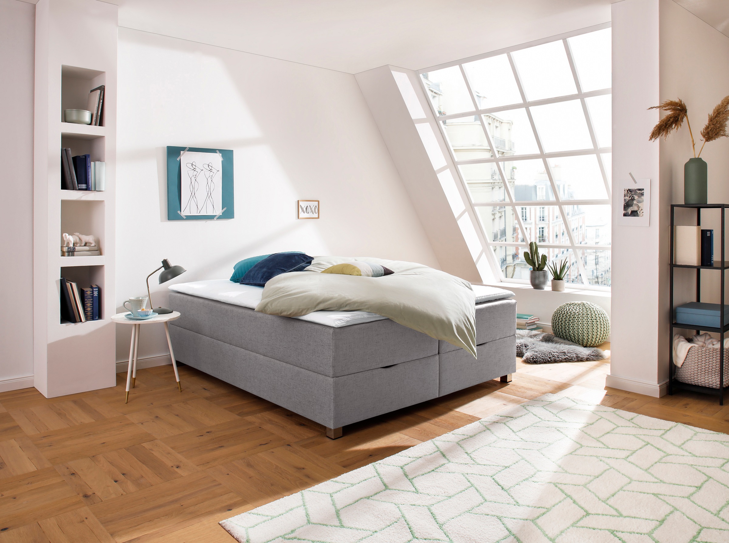 INOSIGN Boxbett »Alexis«, ohne Kopfteil - ideal für Räume mit Dachschrägen; in 4 Breiten