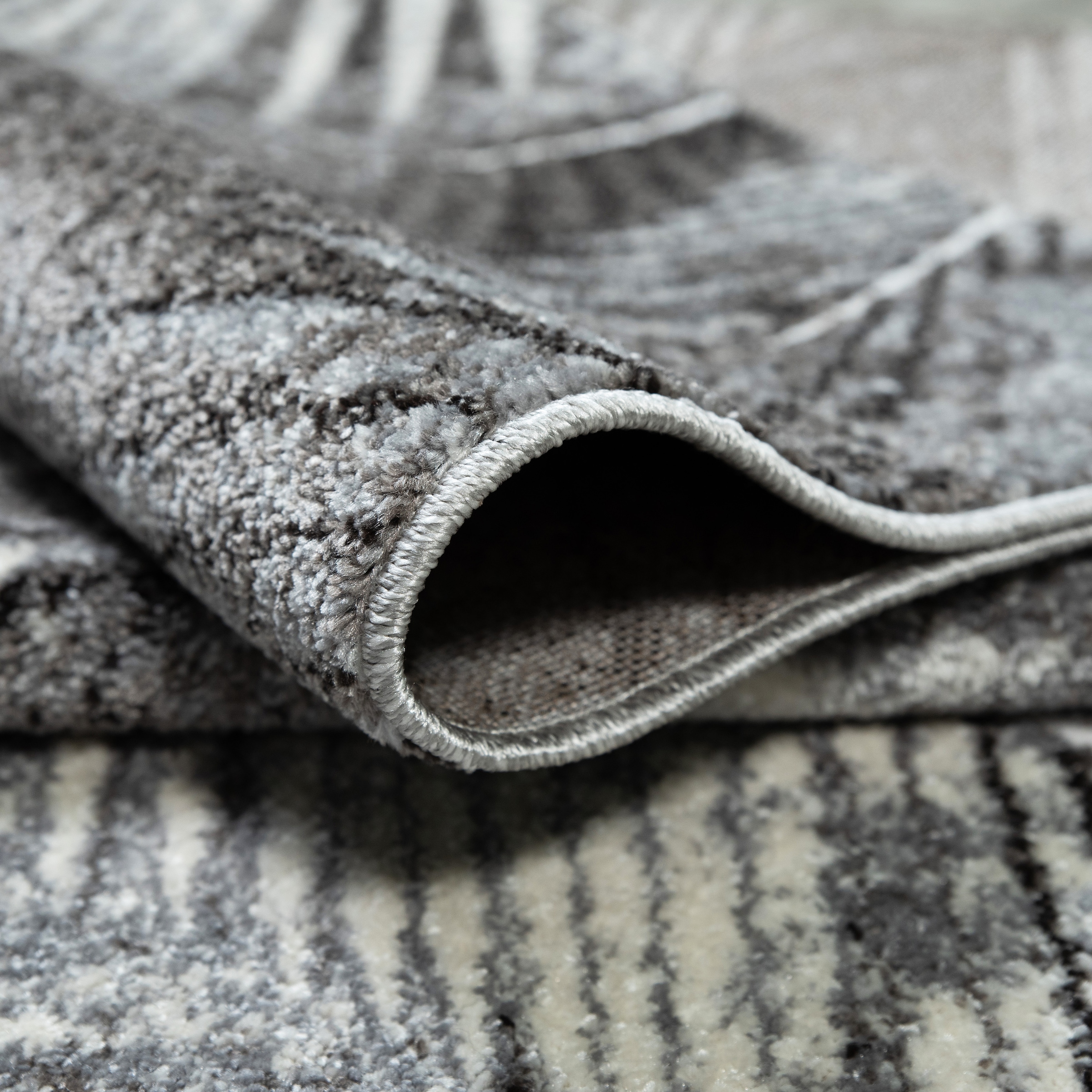 GOODproduct Teppich »Kiliv, modernes Blatt Design« rechteckig 9 mm Höhe mit besonders weichem Flor, Kurzflor,