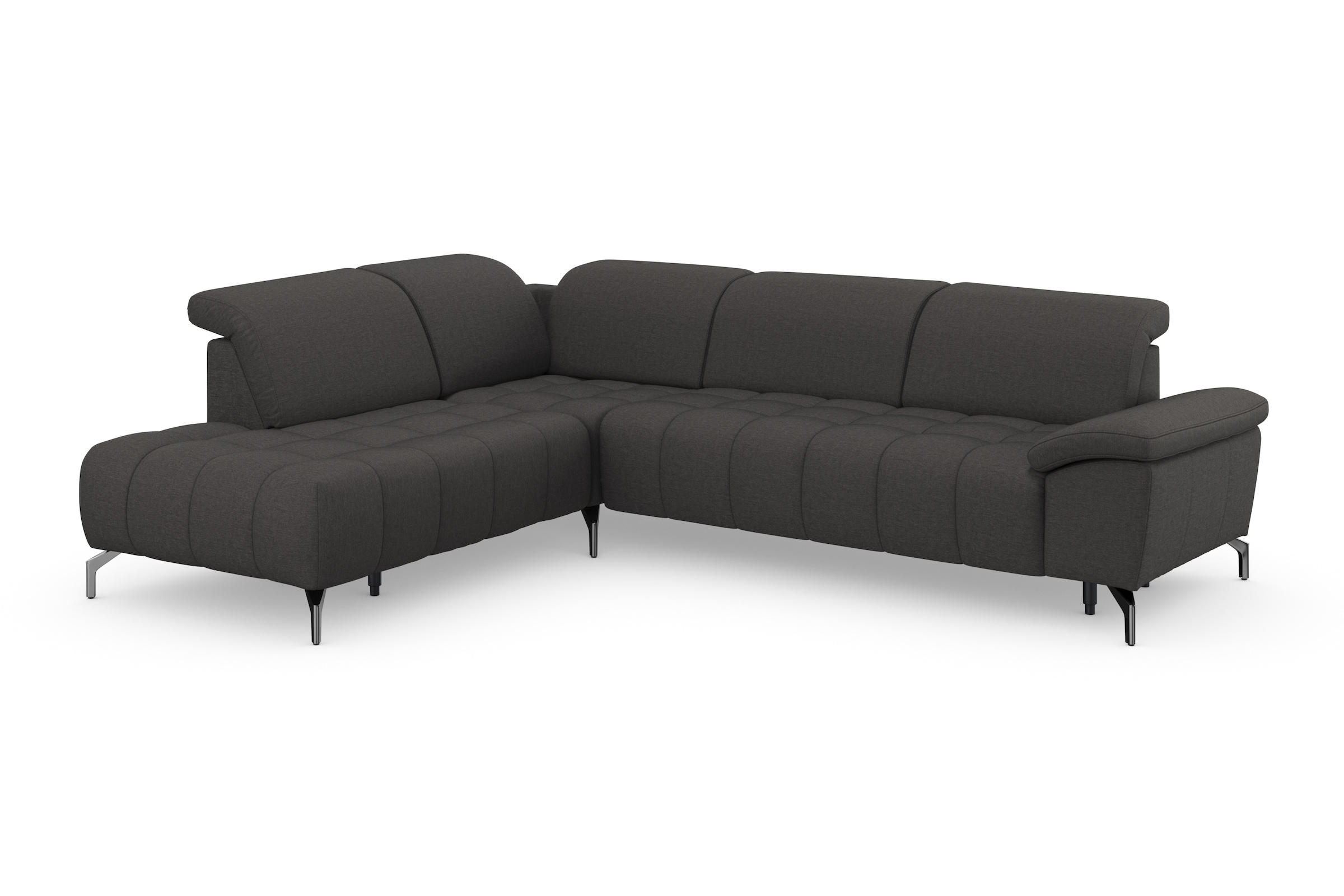 sit&more Canapé d'angle »Cool L-Form« wahlweise mit Kopfteilverstellung und Vorziehsitz motorisch