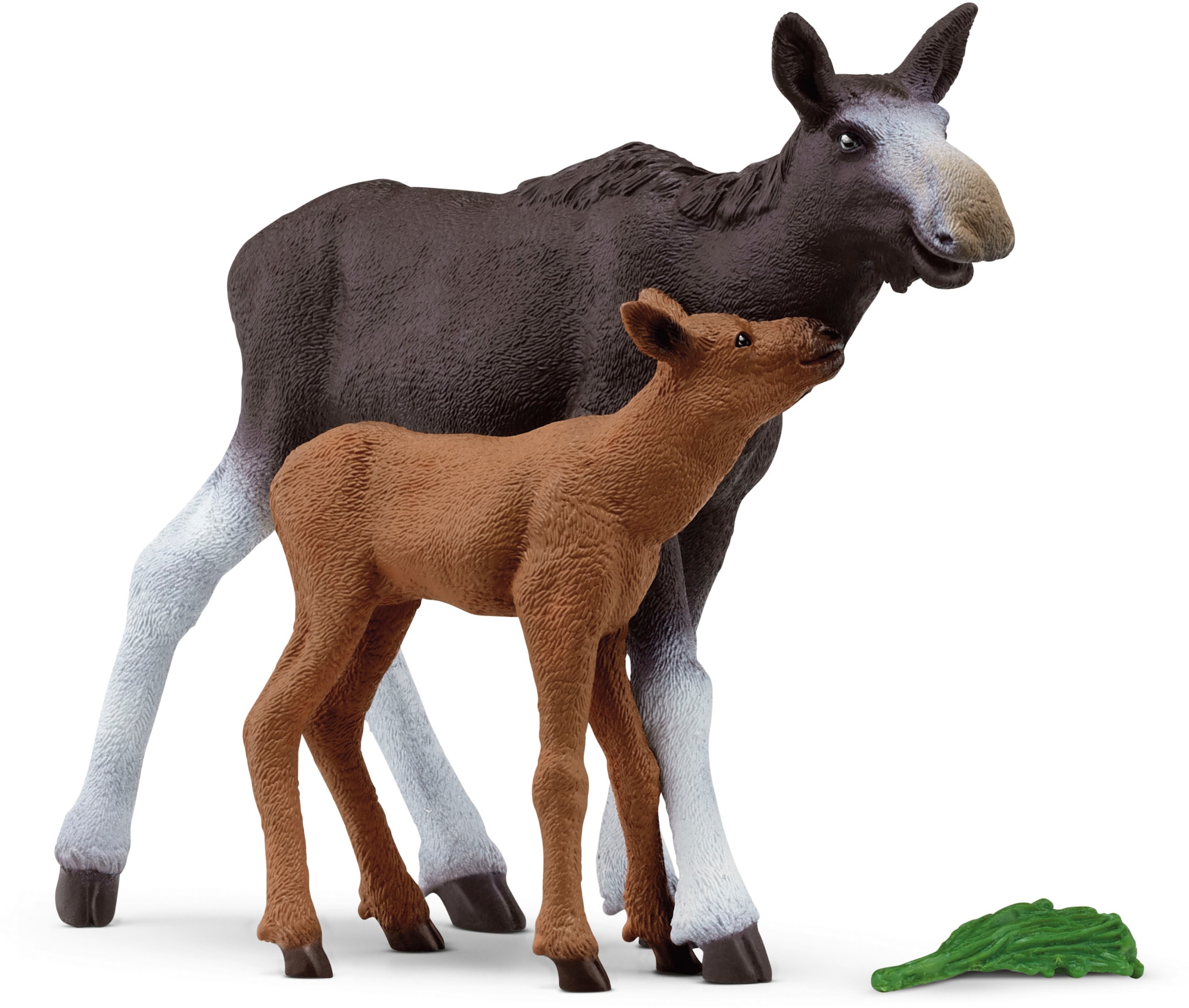 Schleich® Spielfigur »WILD LIFE, Elchkuh mit Kalb (42603)«, (Set, 2 tlg.)