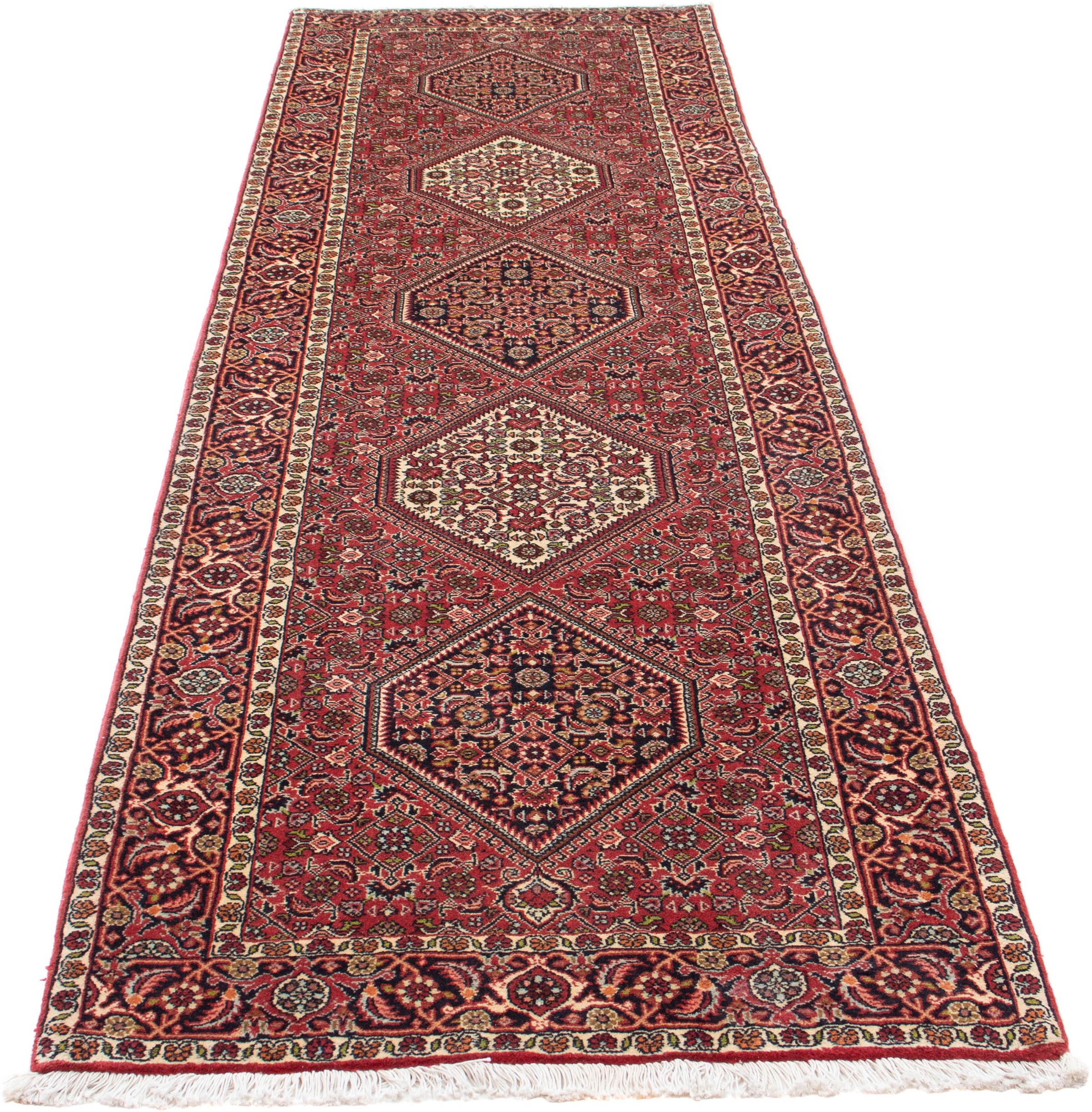 Image of morgenland Orientteppich »Perser - Bidjar - 243 x 86 cm - hellrot«, rechteckig, 15 mm Höhe, Wohnzimmer, Handgeknüpft, Einzelstück mit Zertifikat bei Ackermann Versand Schweiz