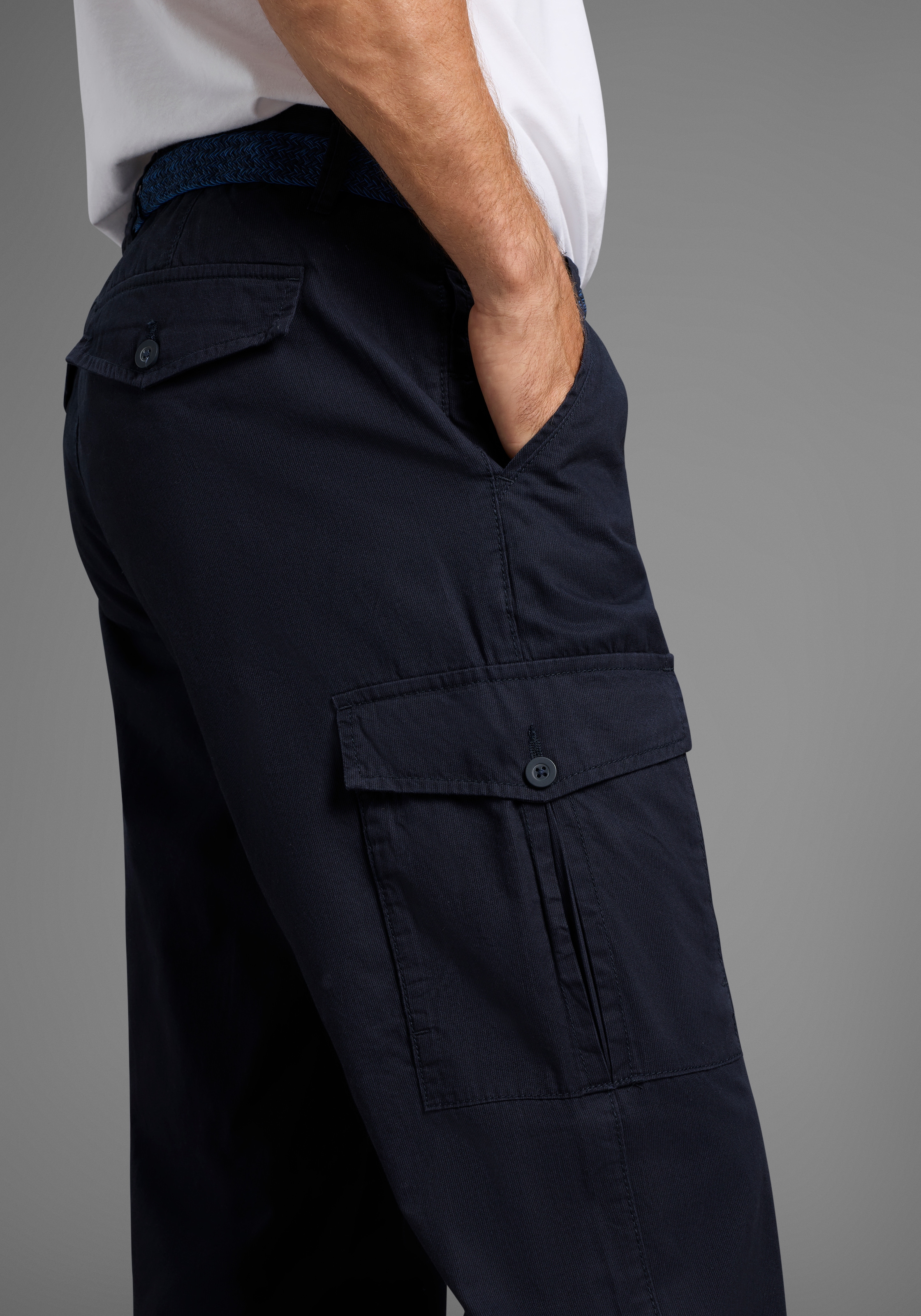 Man's World Pantalon cargo »Cargohose Grosse Grössen inkl. Gürtel«  passt jeder Grossen Grösse! inkl. Gürtel