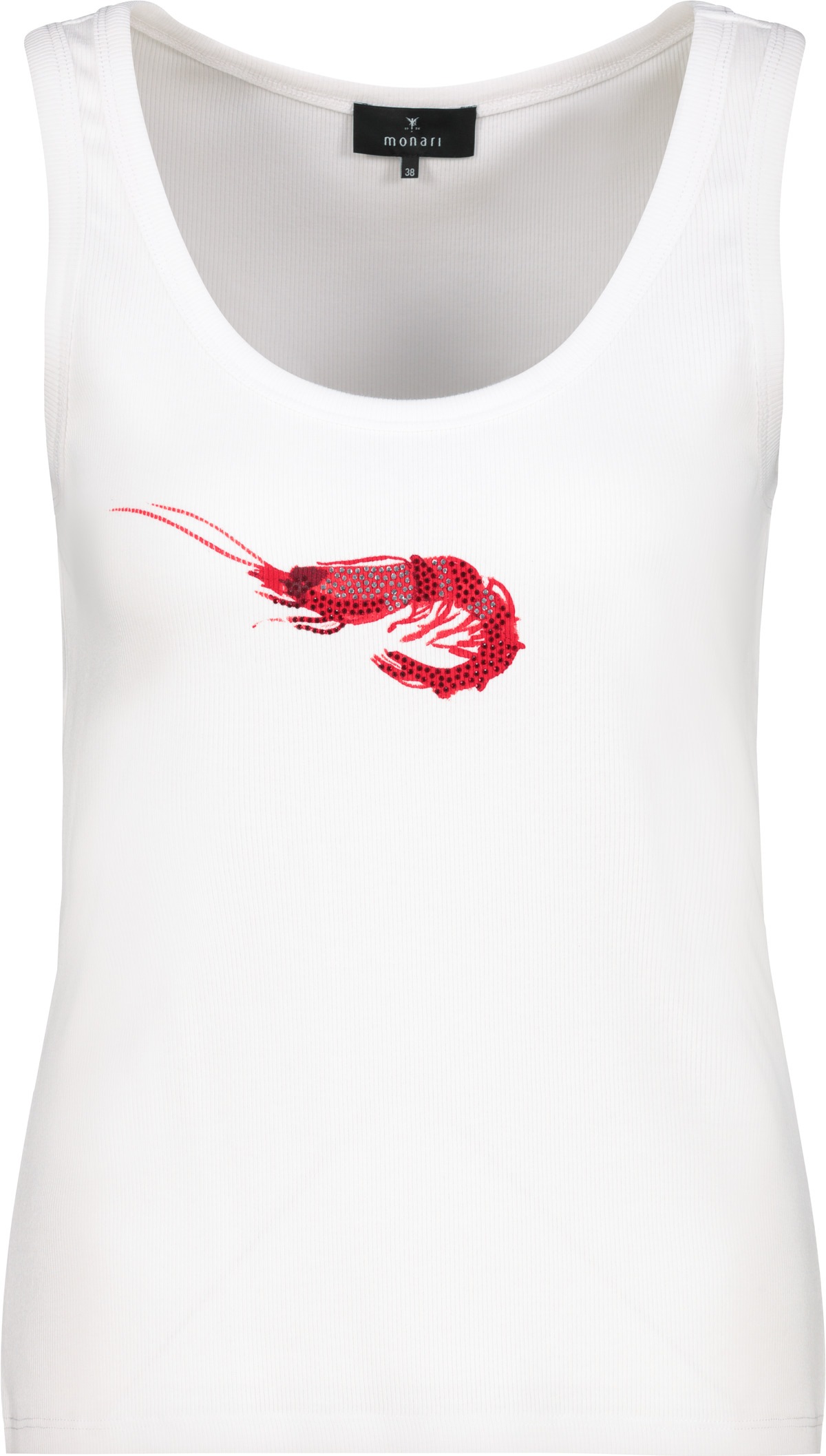 Monari Tanktop, mit tiefem Rundhalsausschnitt