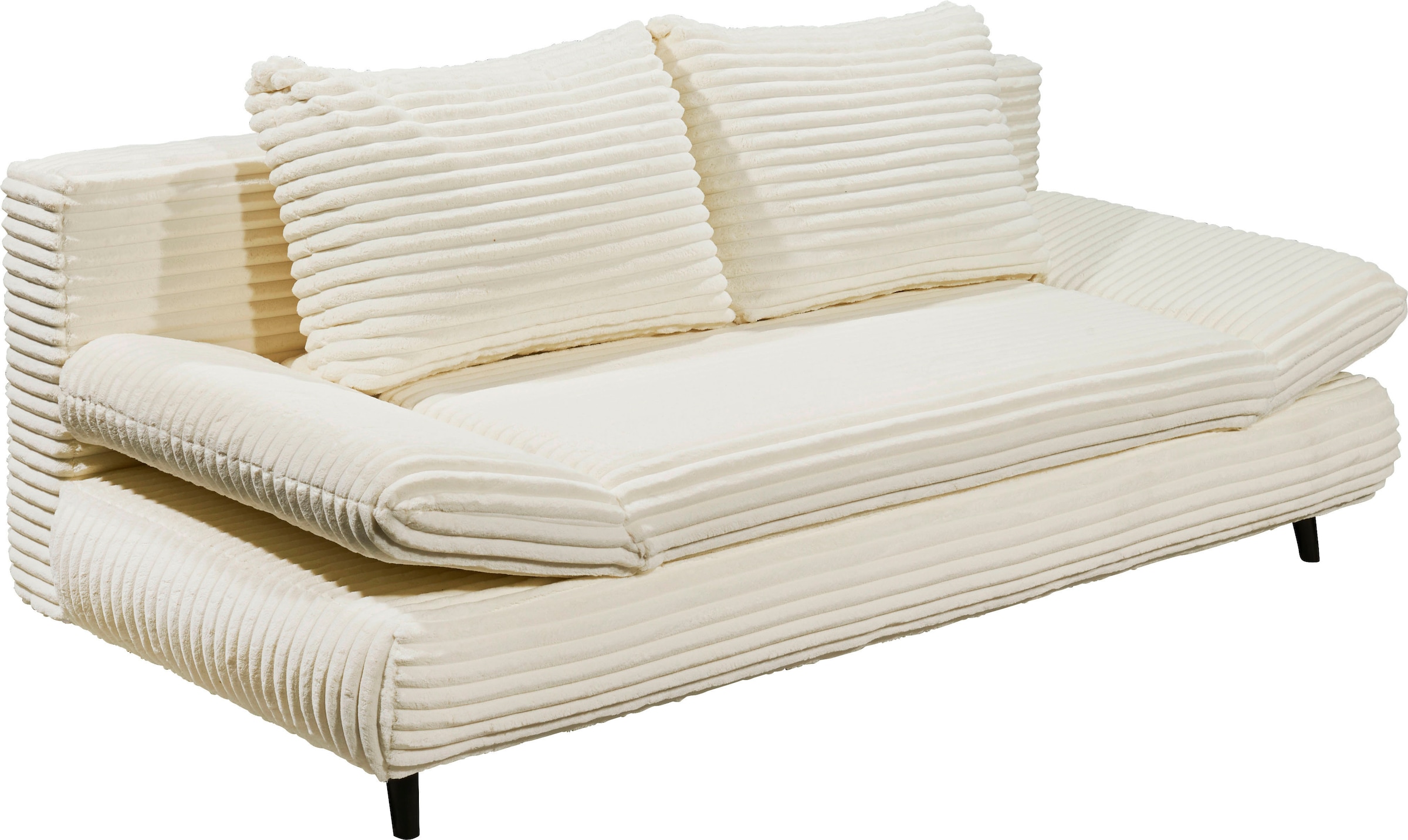 ED EXCITING DESIGN Schlafsofa »Sunny« mit Bettkasten, Armteilverstellung & 2 Rückenkissen