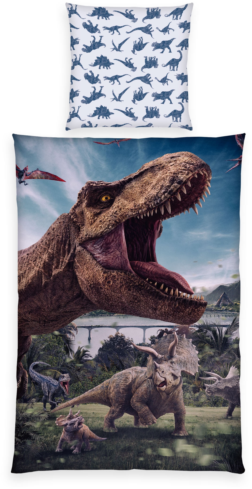 Image of Jurassic World Bettwäsche "Jurassic World" 2 Stk. Wendebettwäsche