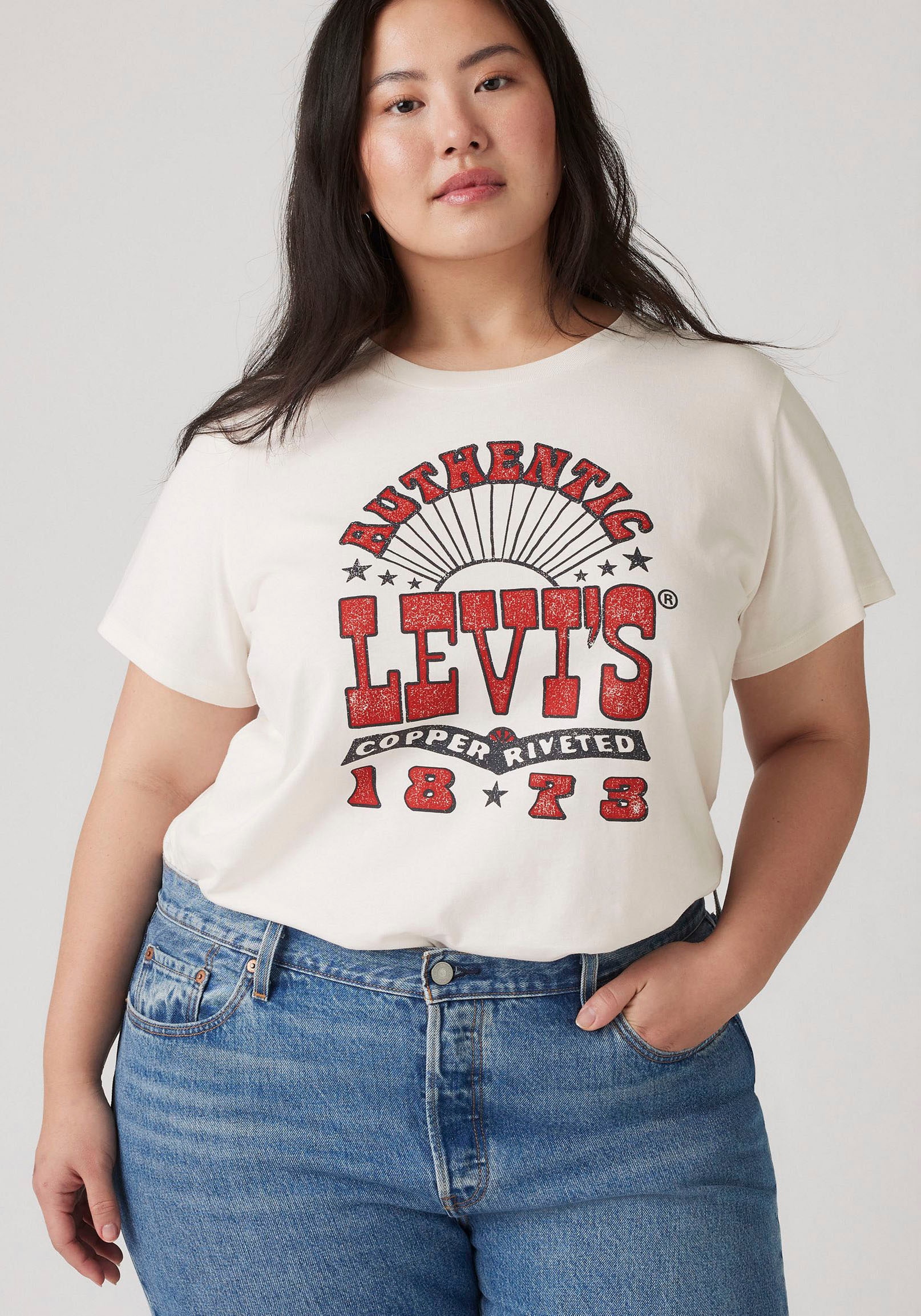 Levi's® Plus T-Shirt »PL PERFECT TEE«, mit Logodruck