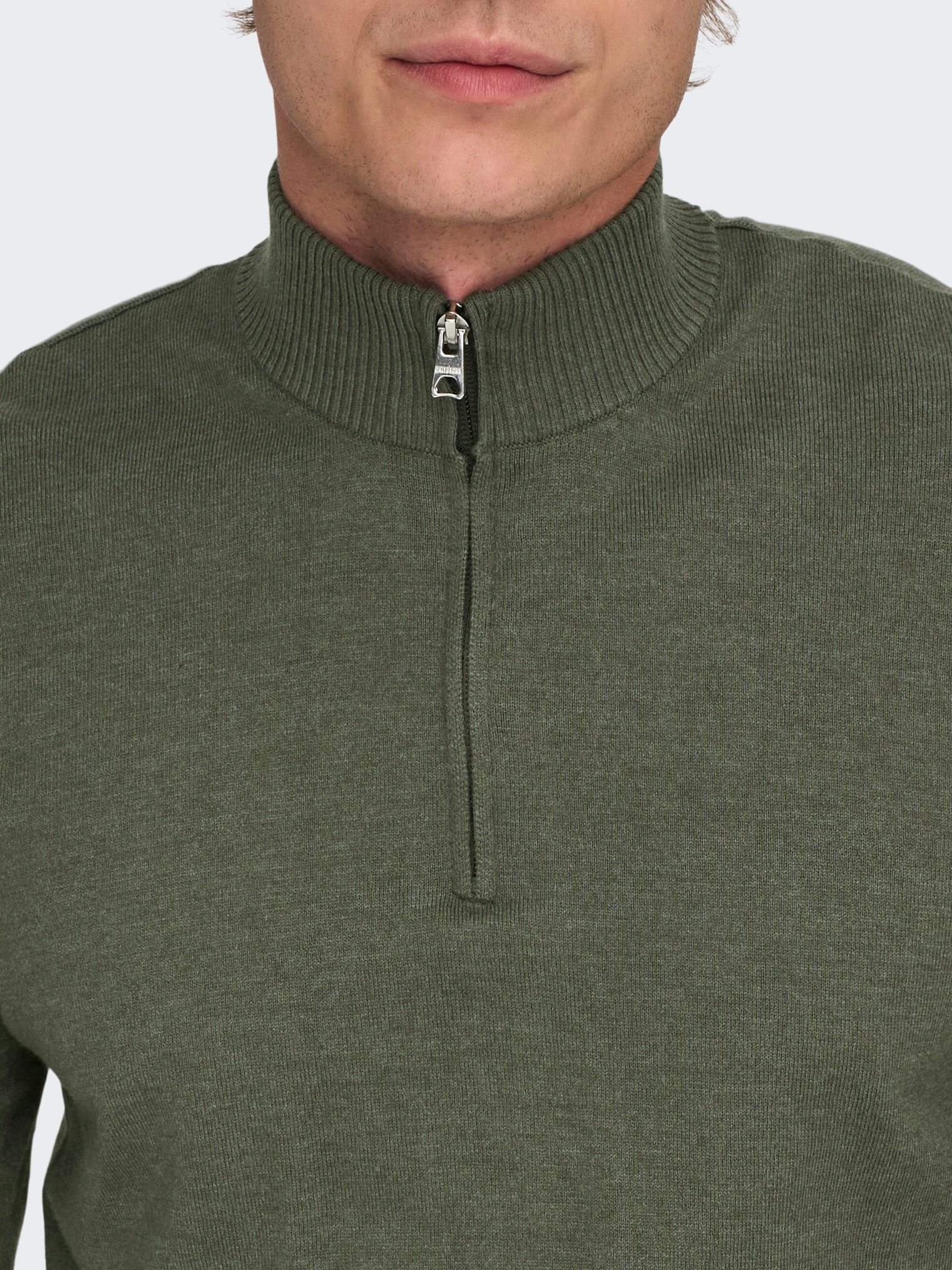 ONLY & SONS Troyer »ONSLOUI REG 12 MEL HALF ZIP KNIT NOOS«