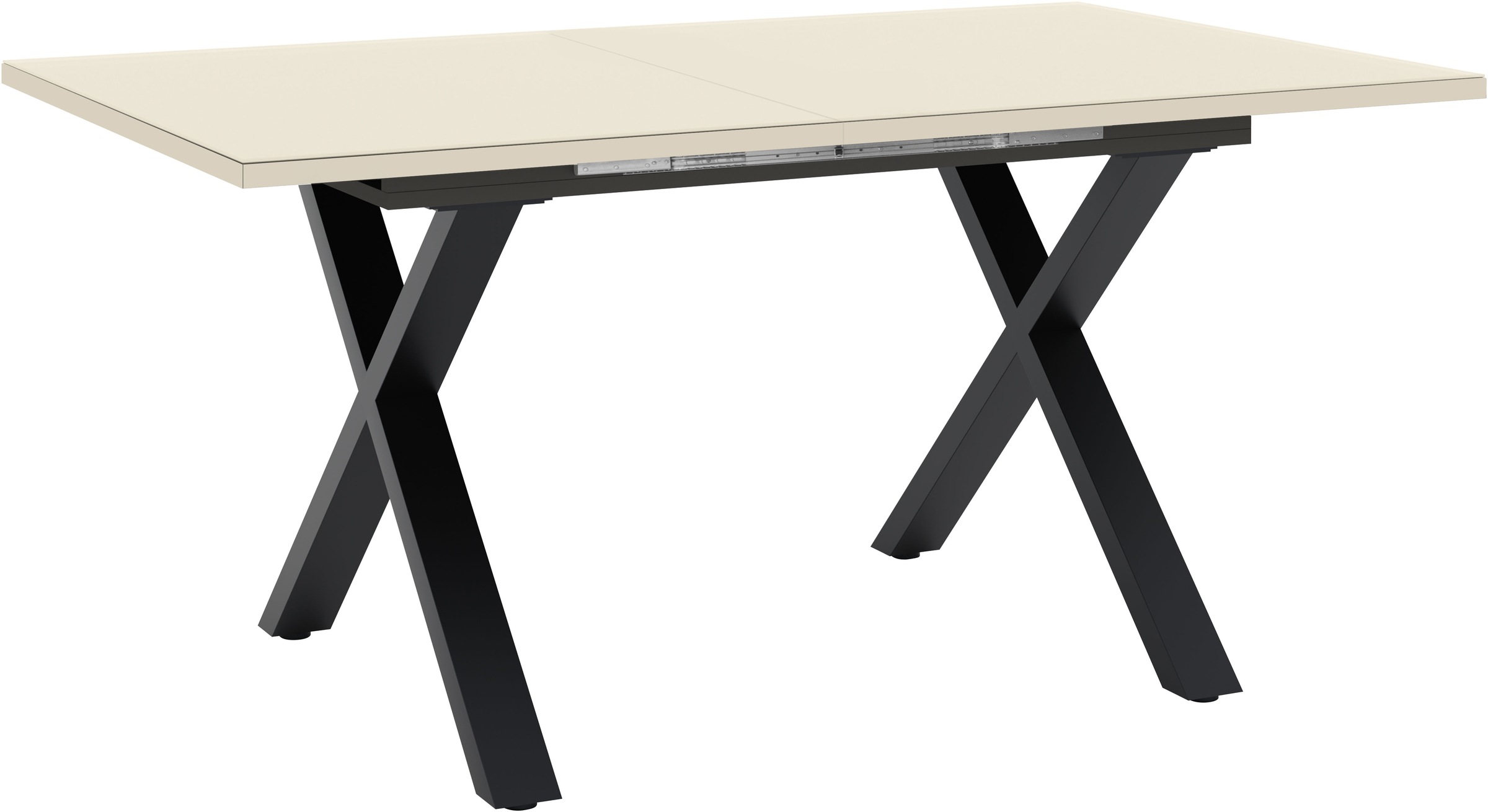 Mäusbacher Esstisch Esstisch ausziehbar auf 210 cm, eckige Tischform, Gestell X-Form