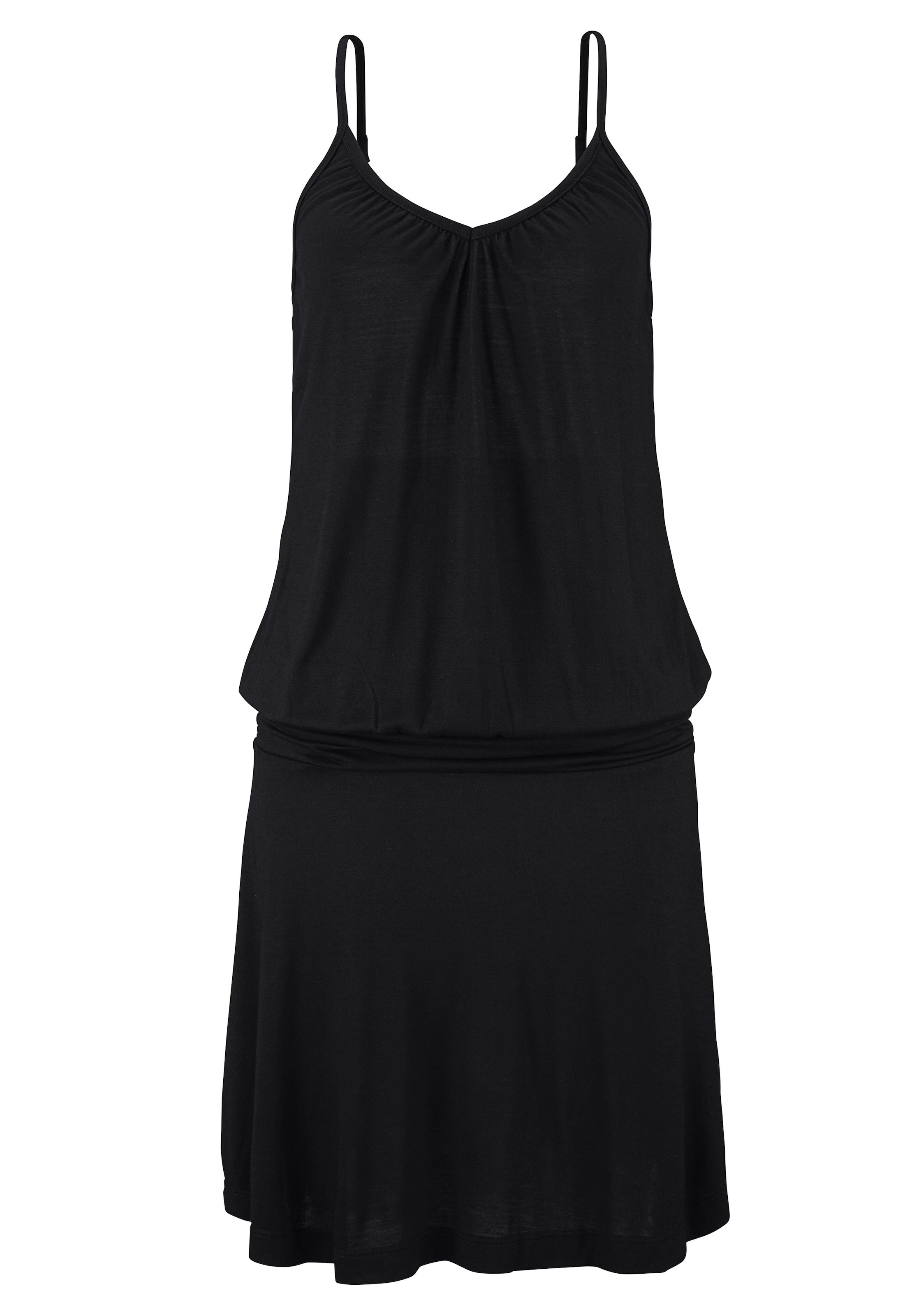 Beachtime Strandkleid, aus Viskosejersey mit verstellbaren Trägern, kurzes Sommerkleid