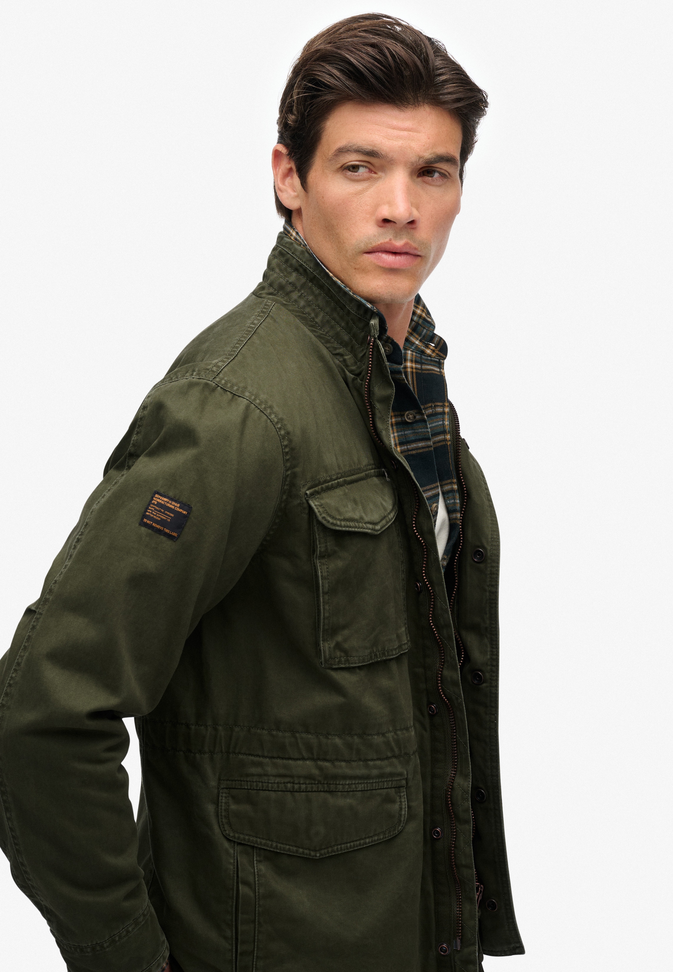 Superdry Parka »M65 MILITARY JACKET« ohne Kapuze