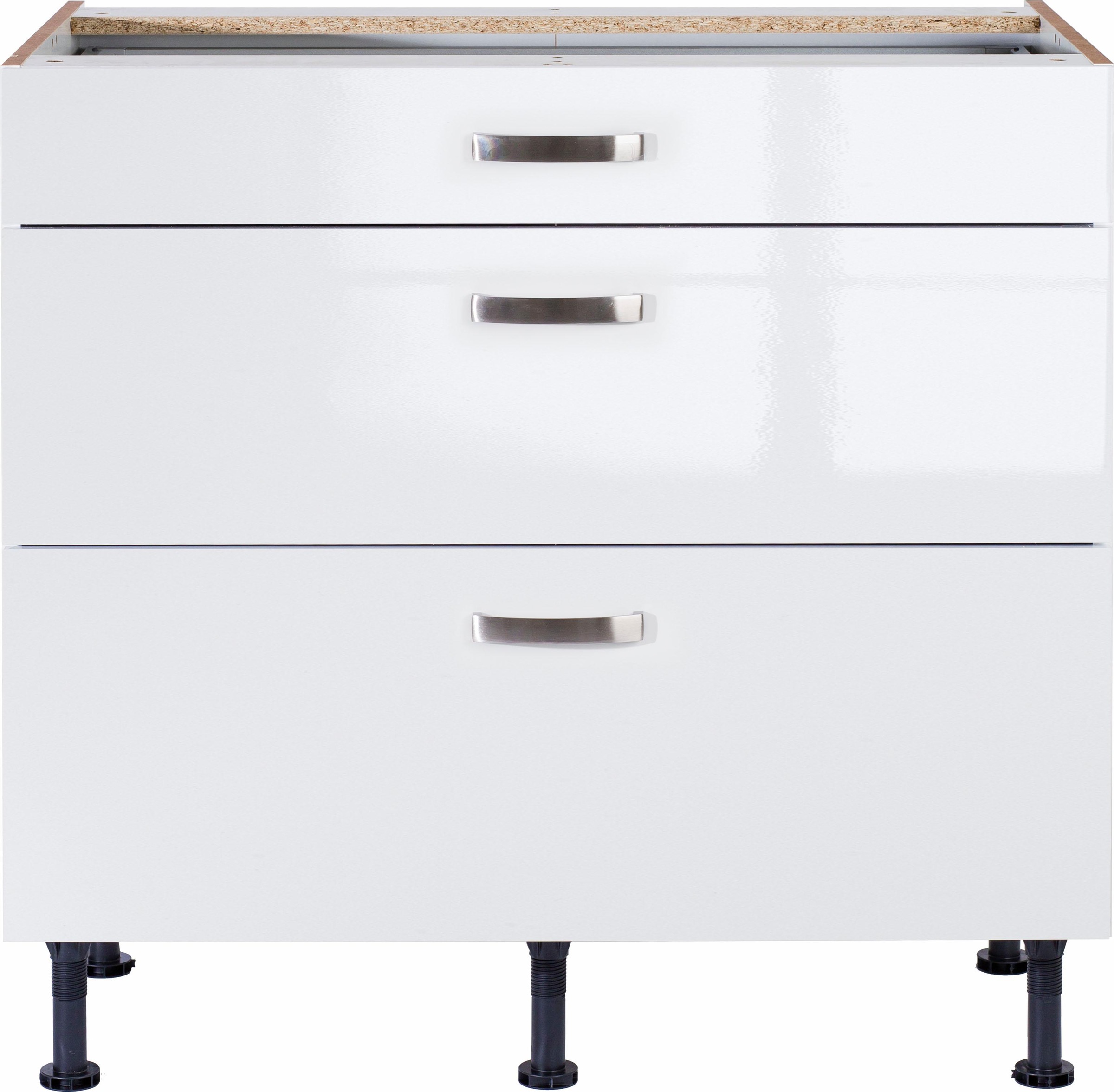 KOCHSTATION Unterschrank »KS-Cara«, Breite 90 cm, mit Vollauszügen und Soft-Close-Funktion