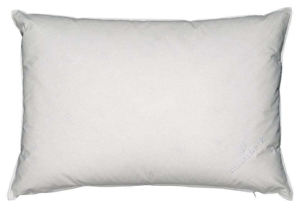 Image of billerbeck Gänsedaunenkopfkissen »Vitacasa«, Füllung: Aussen 90% neue, reine, europäische Gänsedaunen (90%) und Federchen (10%); Innen 100% Polyester Faserbällchen, Bezug: 100% Baumwolle, (1 St.) bei Ackermann Versand Schweiz