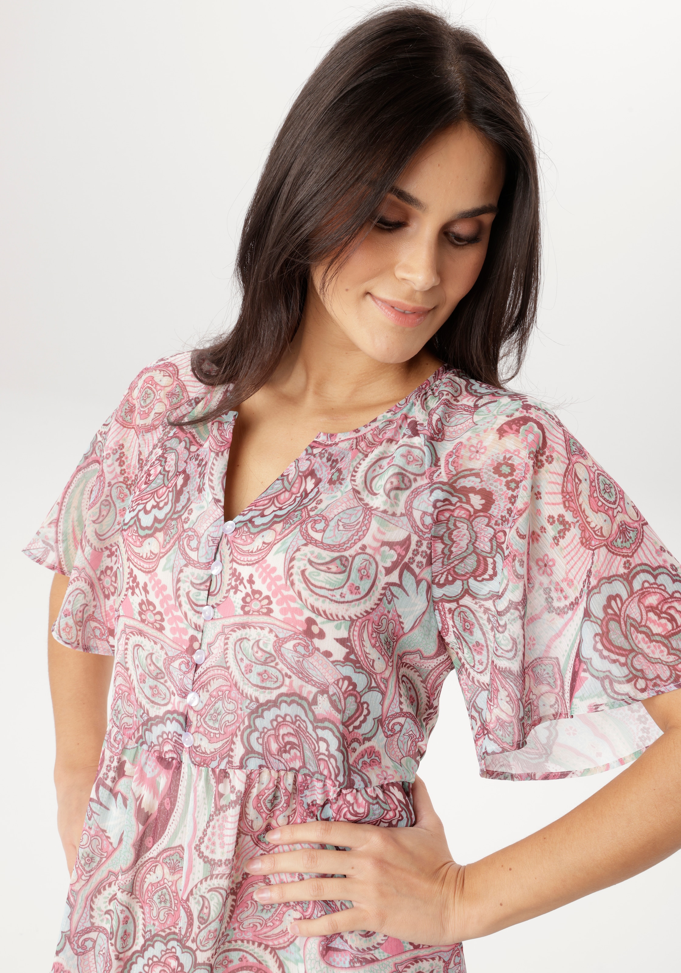 Aniston SELECTED Maxi robe mit verspieltem Paisleymuster - NEUE KOLLEKTION