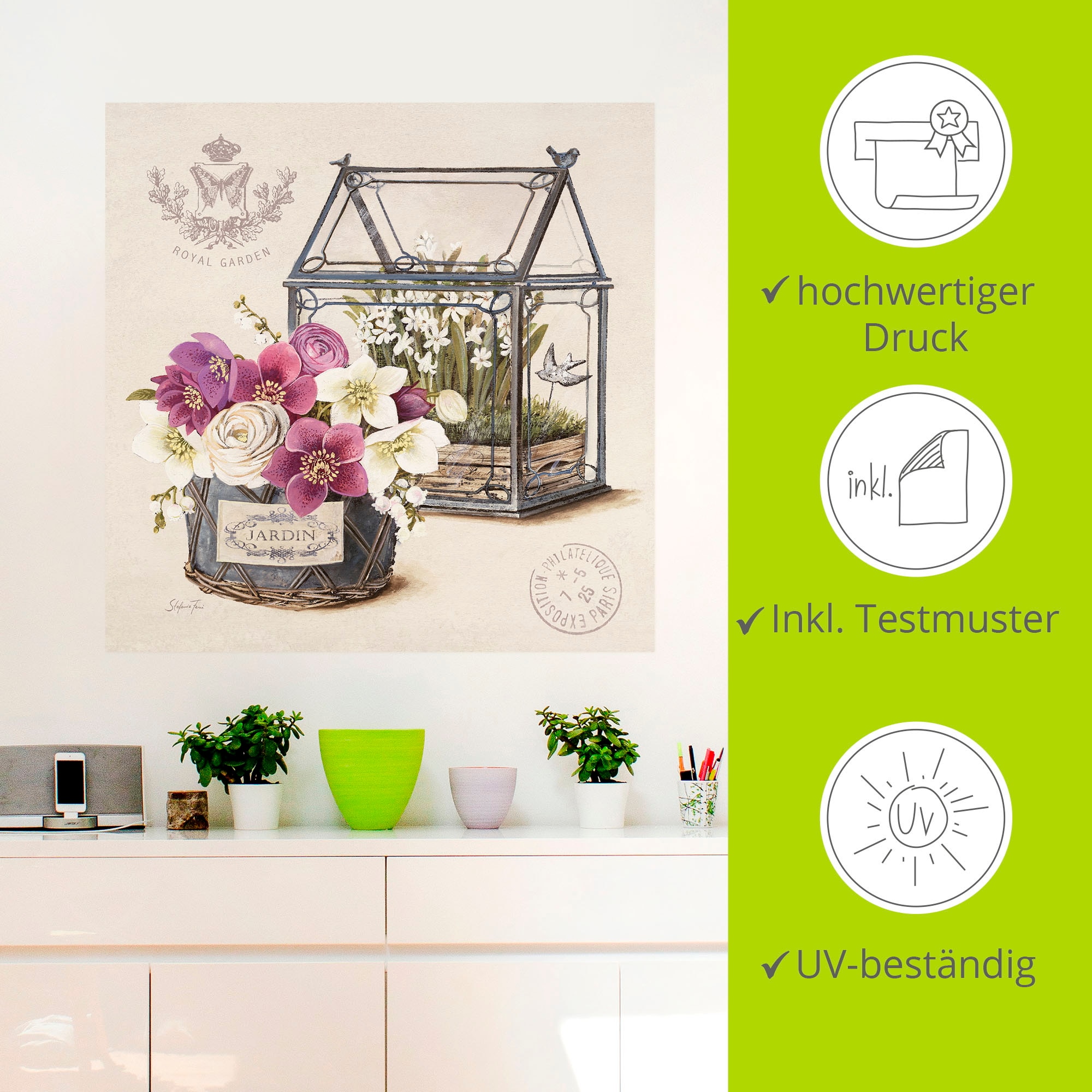 Artland Wandfolie »Blumenstrauss II«, Arrangements, (1 St.), selbstklebend