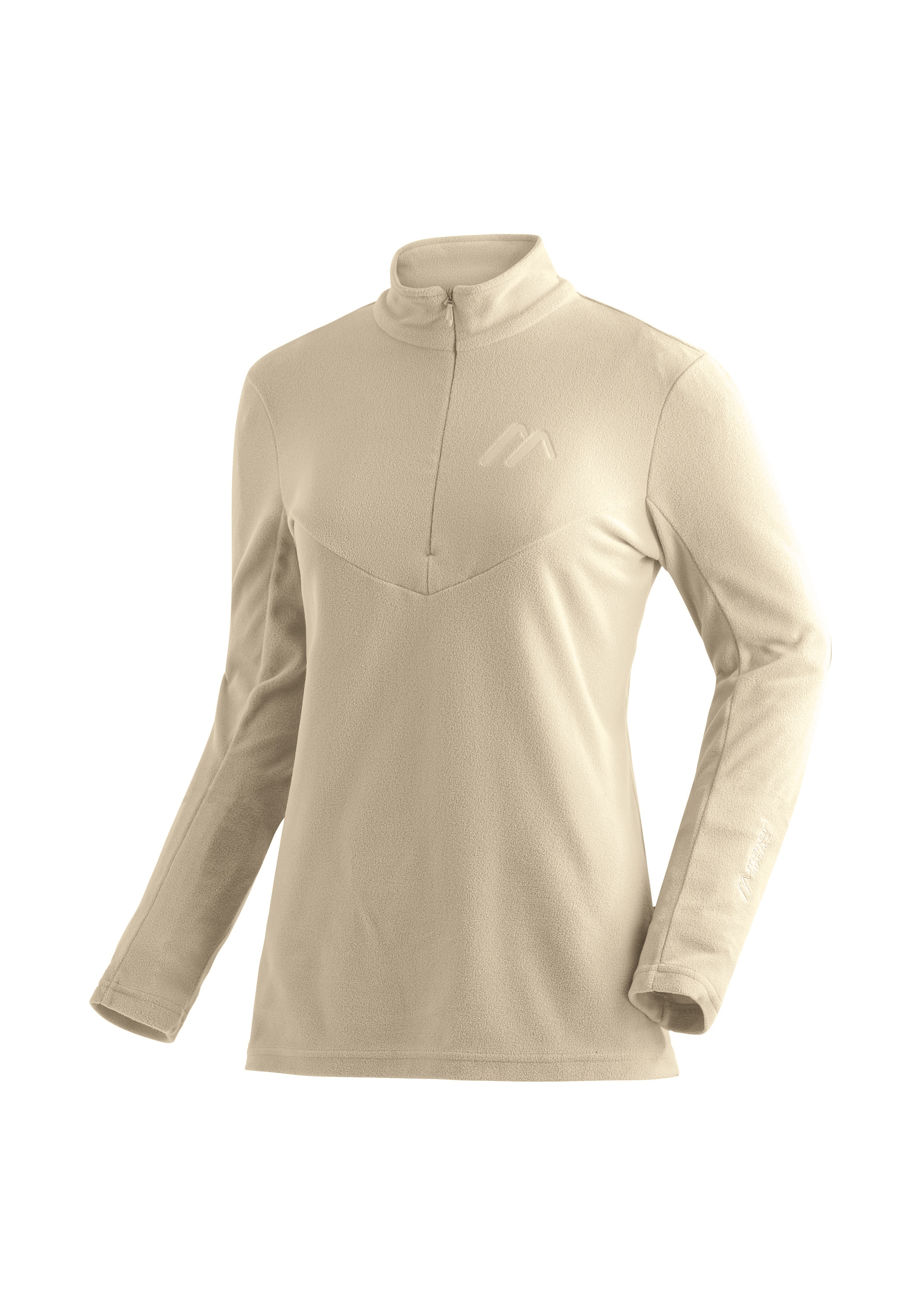 Maier Sports Fleecepullover »Denise HZ W«, Damen Midlayer, pflegeleichtes Half-Zip Fleece
