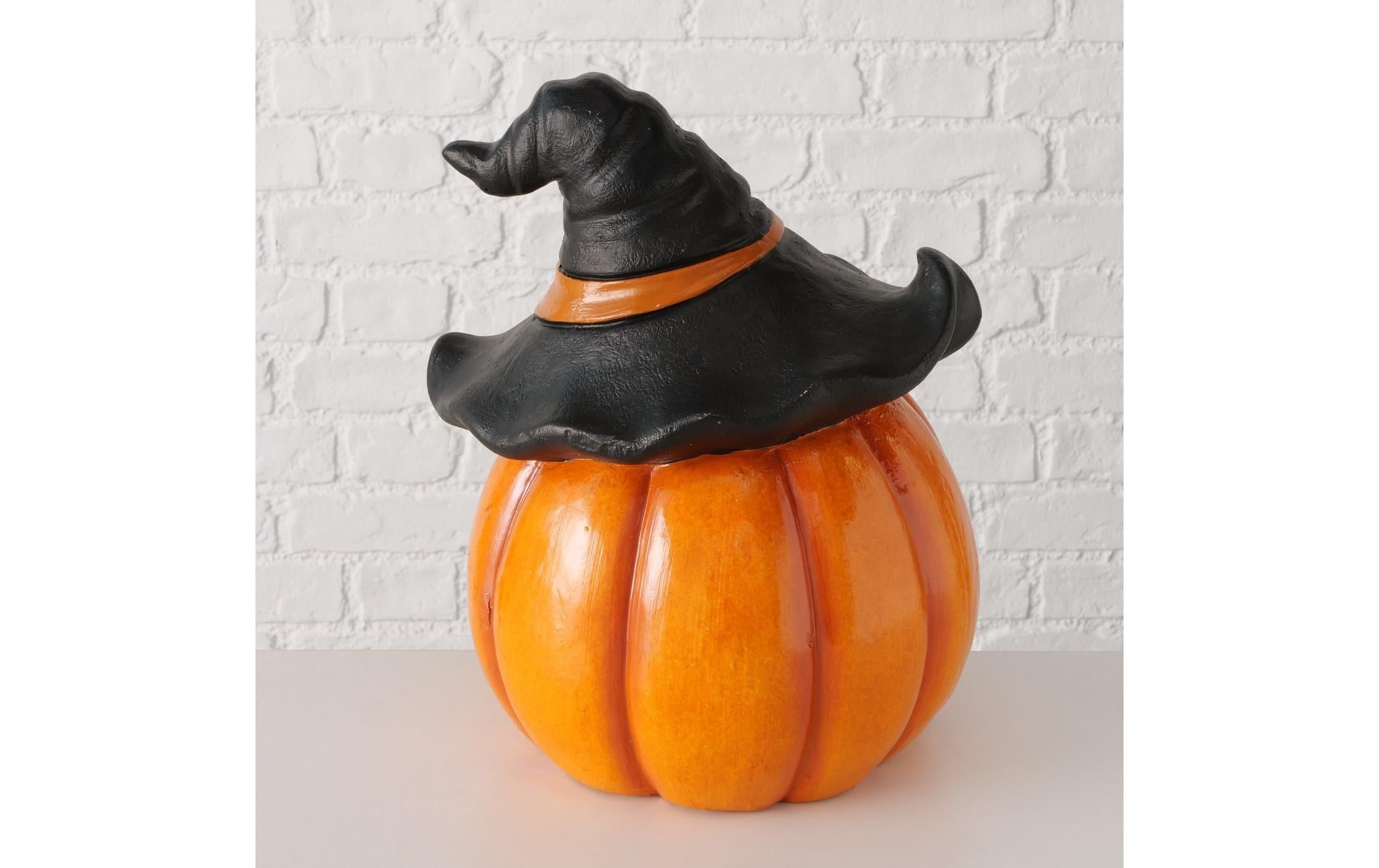 BOLTZE »Boltze Windlicht Diago 38 x 28 cm, Orange/Schwarz«