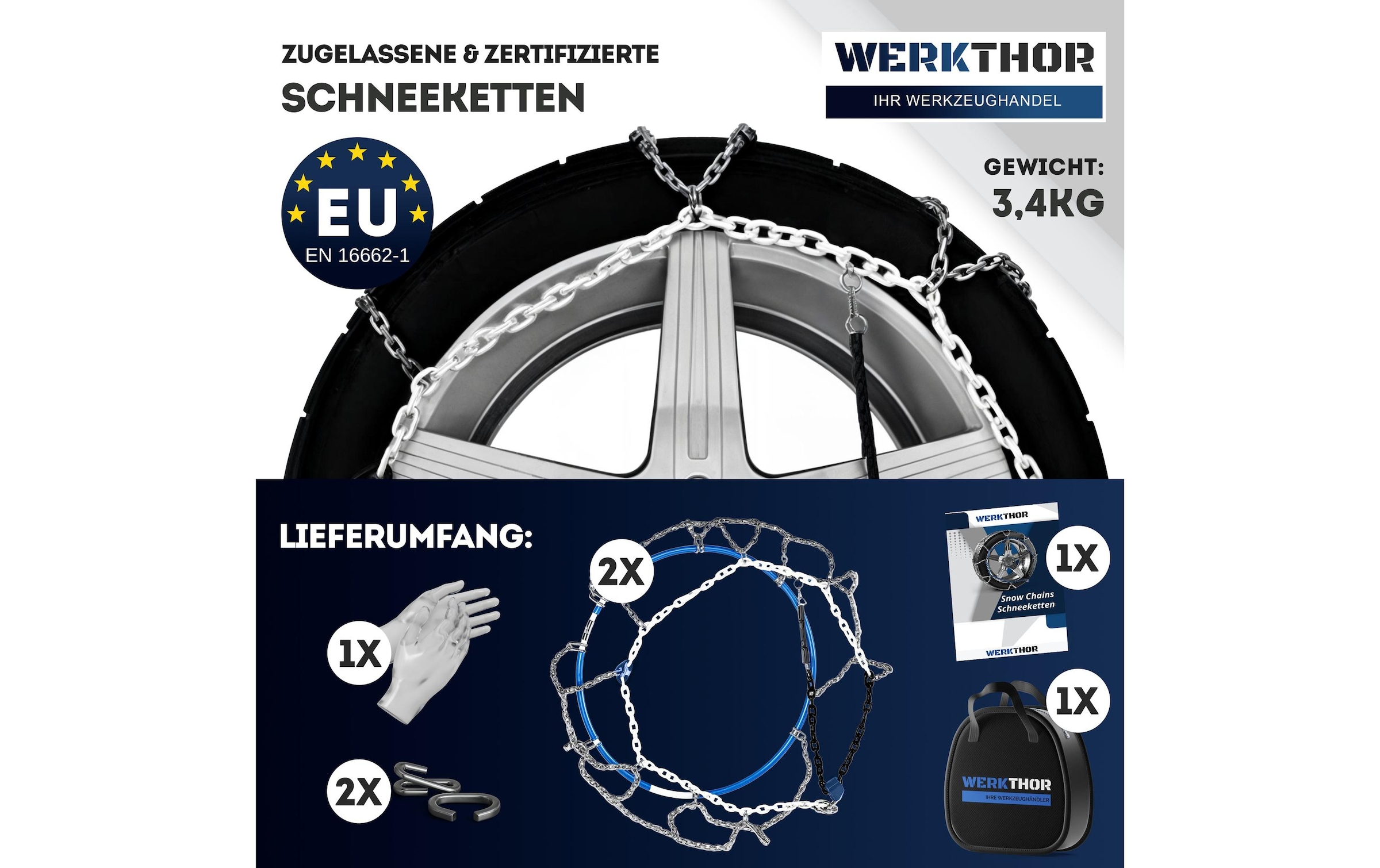   Schneeketten »Werkthor WT 110 2er Set«