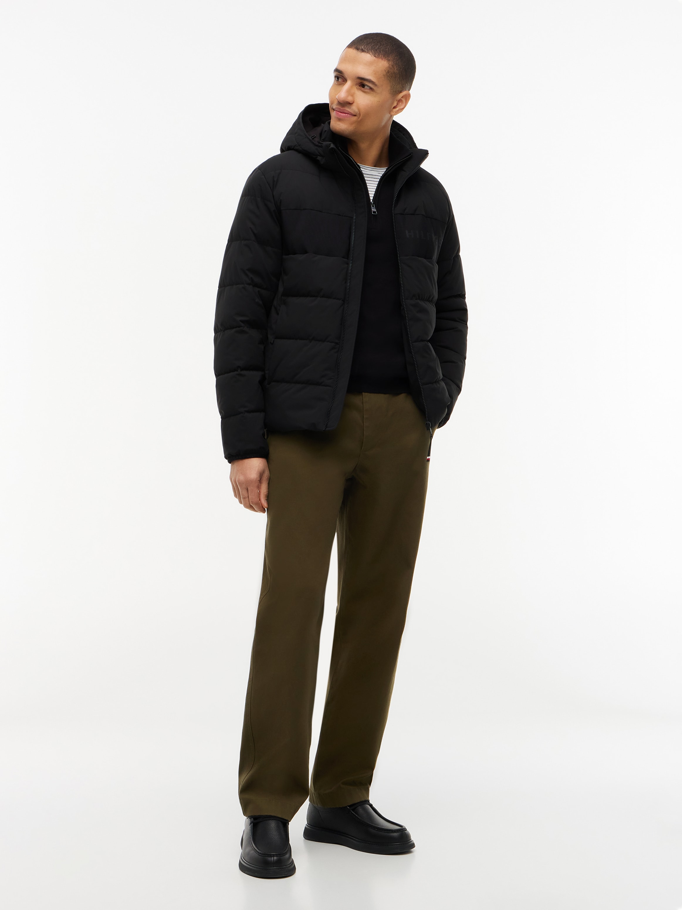 Tommy Hilfiger Veste matelassée »DETACHABLE HOODED BRANDED« avec capuche coupe normale
