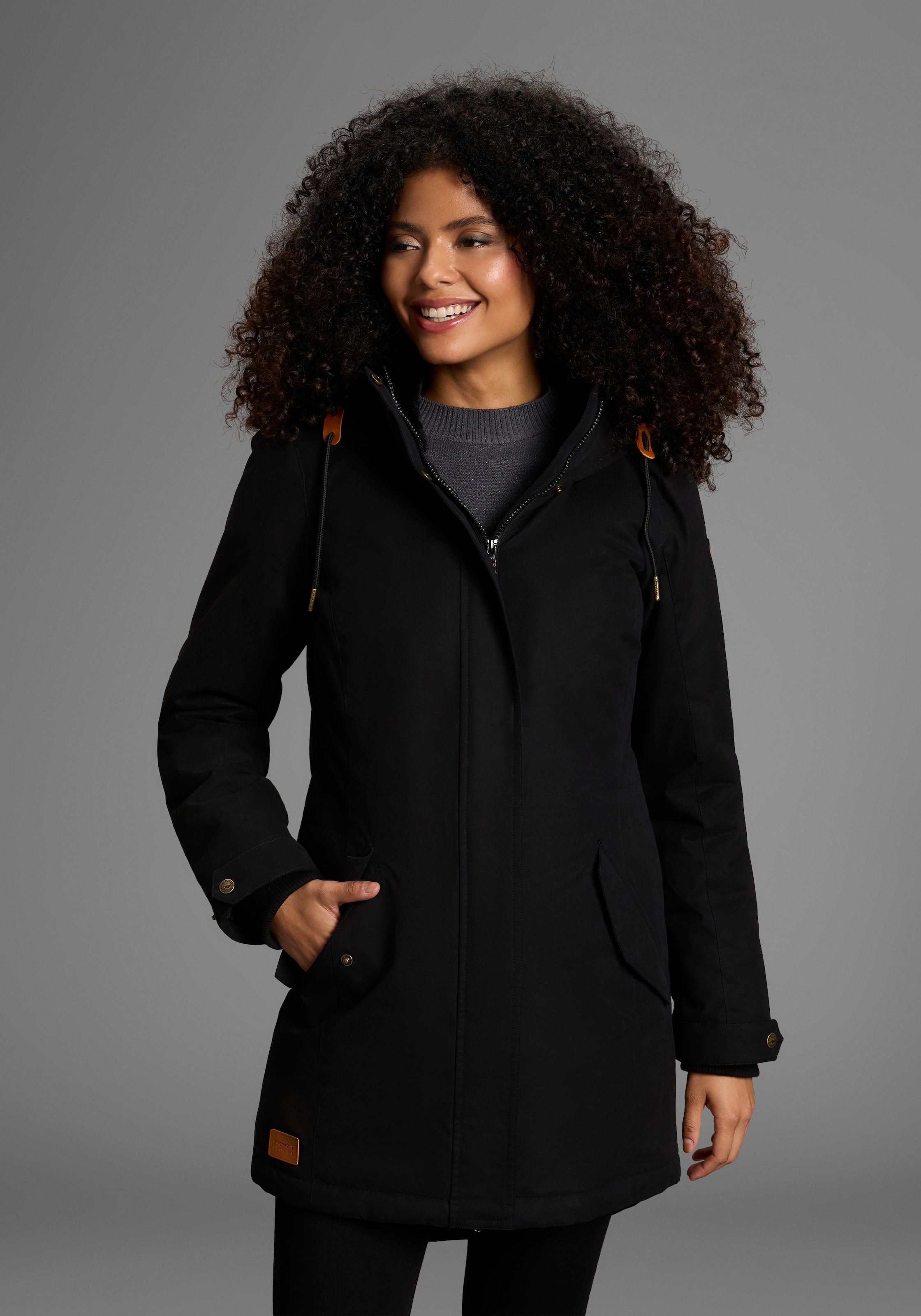 Image of KangaROOS Parka mit Teddy Fellimitat gefüttert, Winterjacke