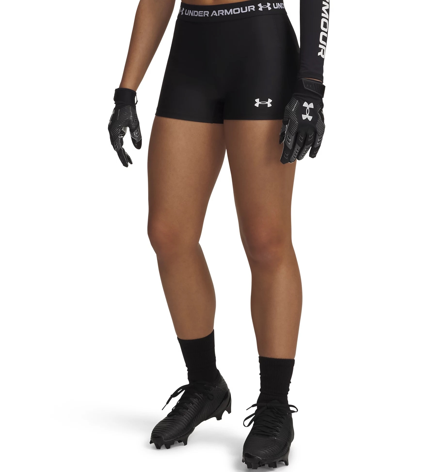 Under Armour® Short d'entraînement »HEATGEAR SHORTY«  avec teneur en élasthanne, en polyester et élasthanne, matériau léger