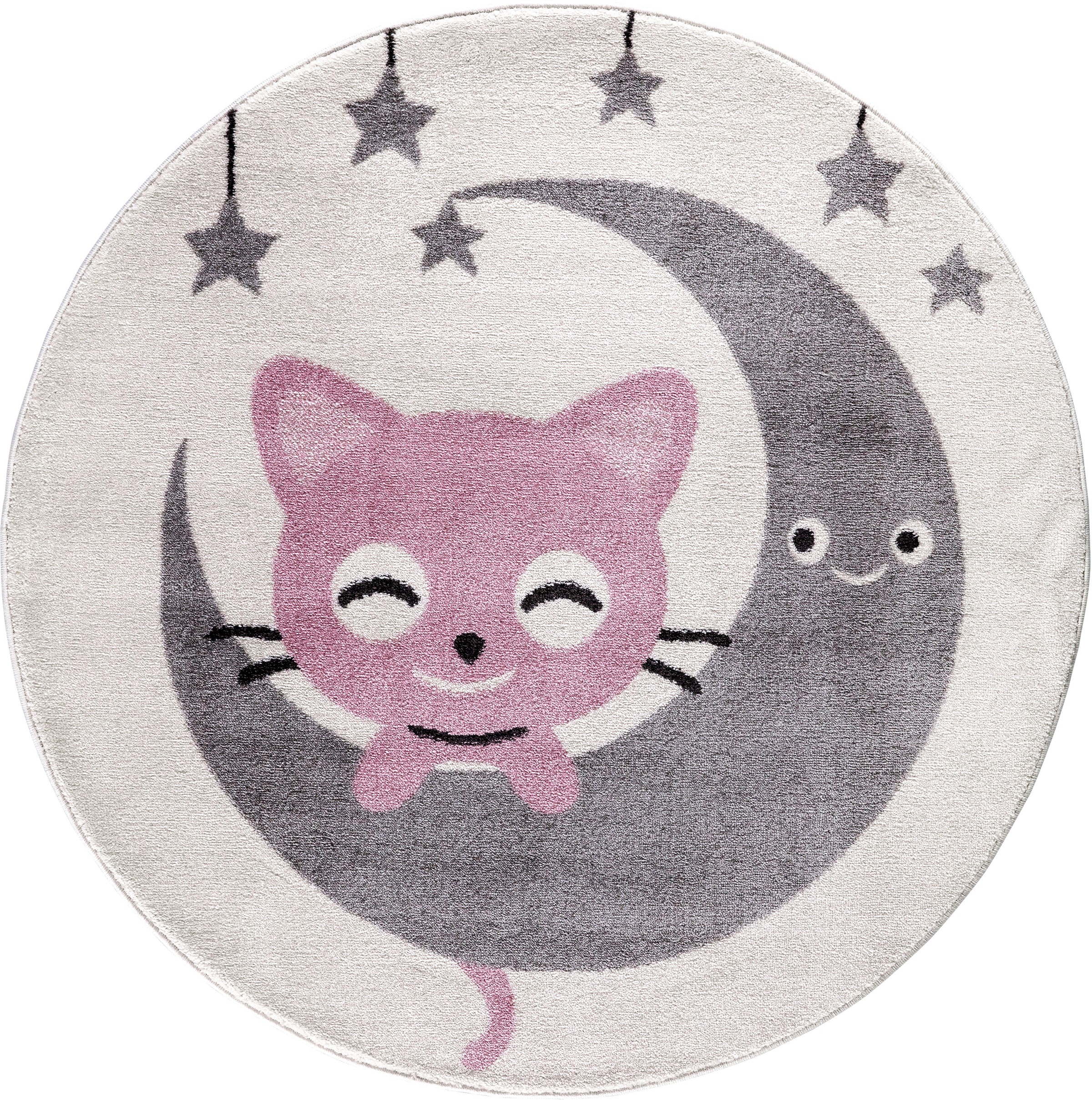 Image of Festival Kinderteppich »Candy 152«, rund, 11 mm Höhe, Motiv Mond Sterne bei Ackermann Versand Schweiz