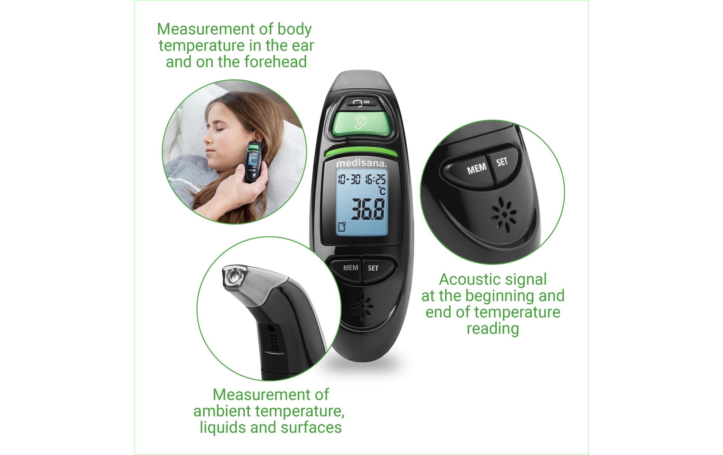 Medisana Fieberthermometer »TM750 BL«