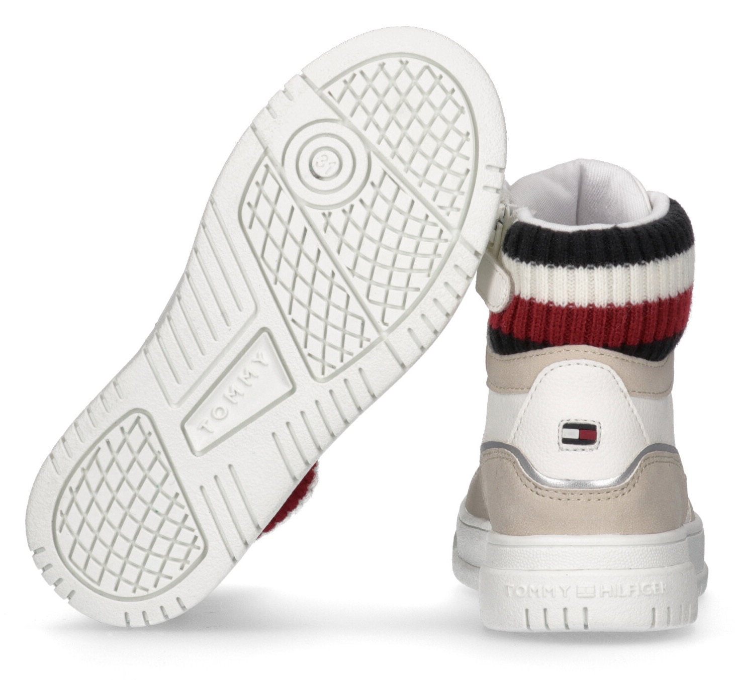 Tommy Hilfiger Sneaker »HIHT TOP LACE-UP SNEAKER«, mit Innenreissverschluss, Freizeitschuh, Halbschuh, Schnürschuh