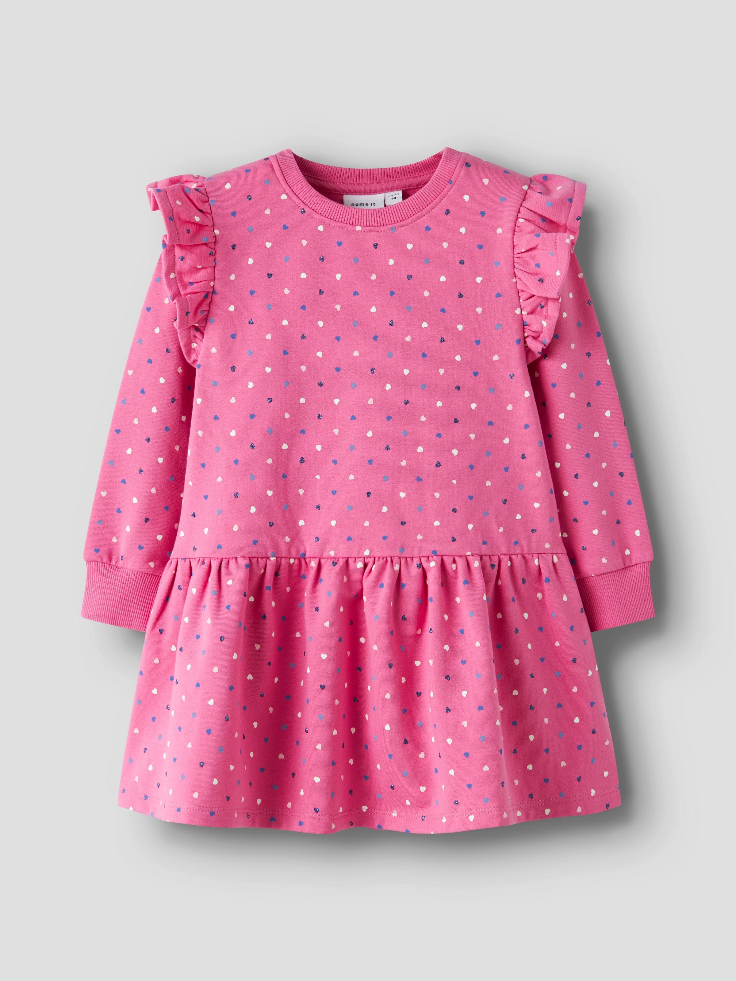 Name It Minikleid »NMFOEANA LS SWE DRESS BRU PB«