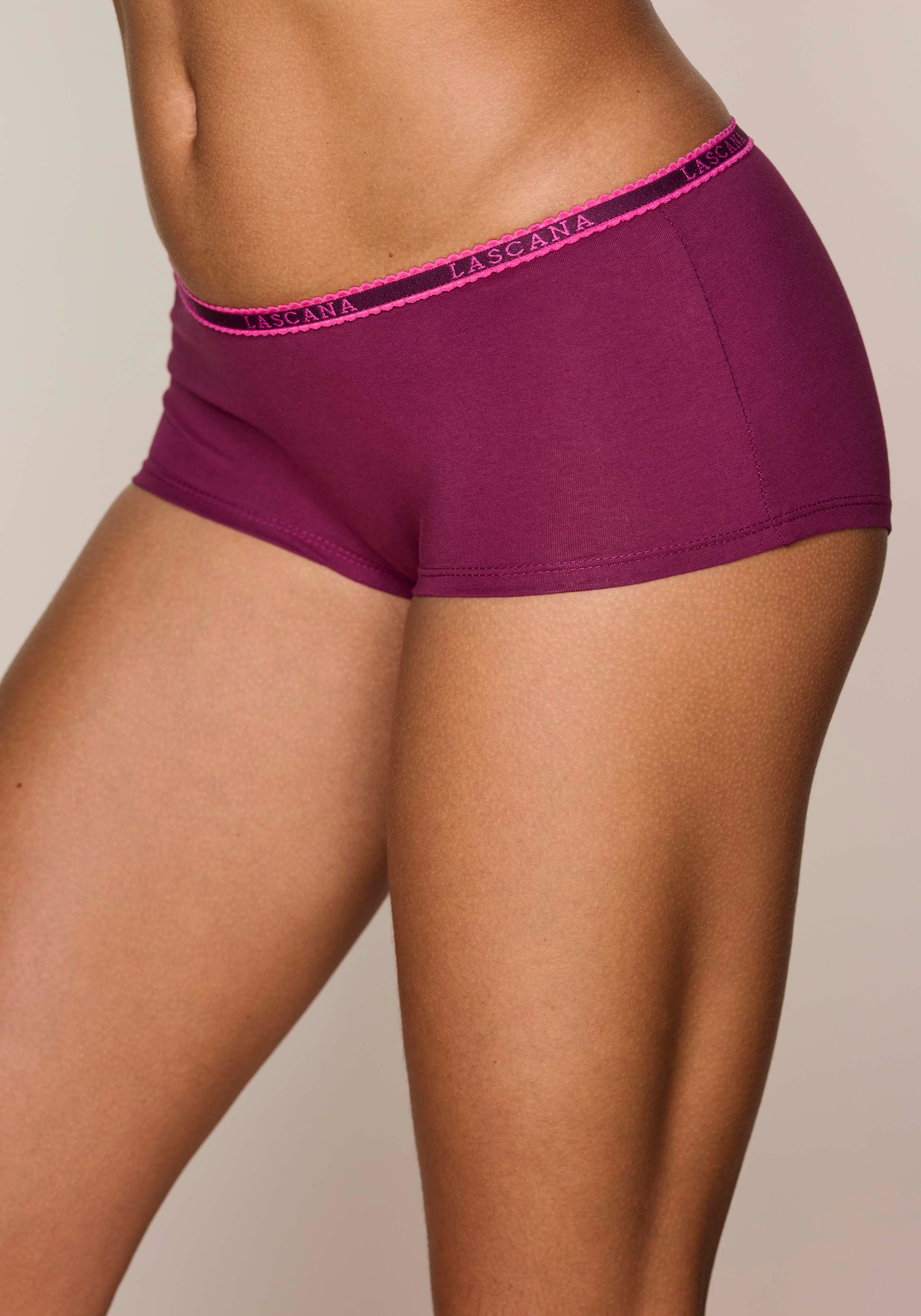 LASCANA Panty pack de 4,  en qualité coton élastique