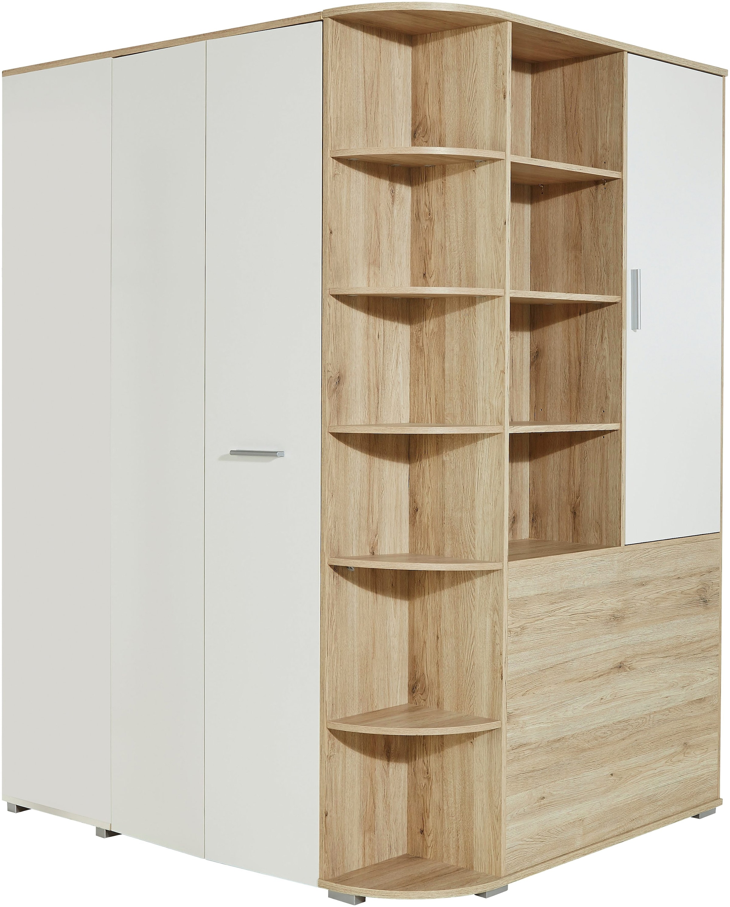 Wimex Jugendzimmer-Set »Joker Kleiderschrank mit Garderobe, Bett und Stauraumschubladen«, (Set, 4 tlg.)