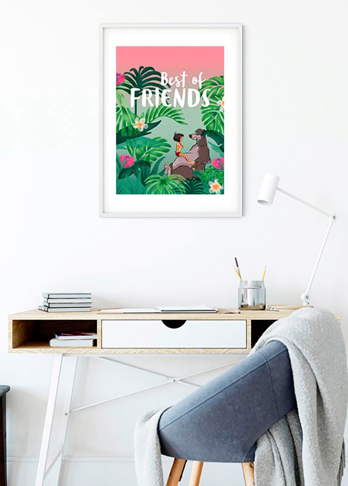 Komar Poster »Jungle Book Best of Friends«, Disney, (1 St.), Kinderzimmer, Schlafzimmer, Wohnzimmer