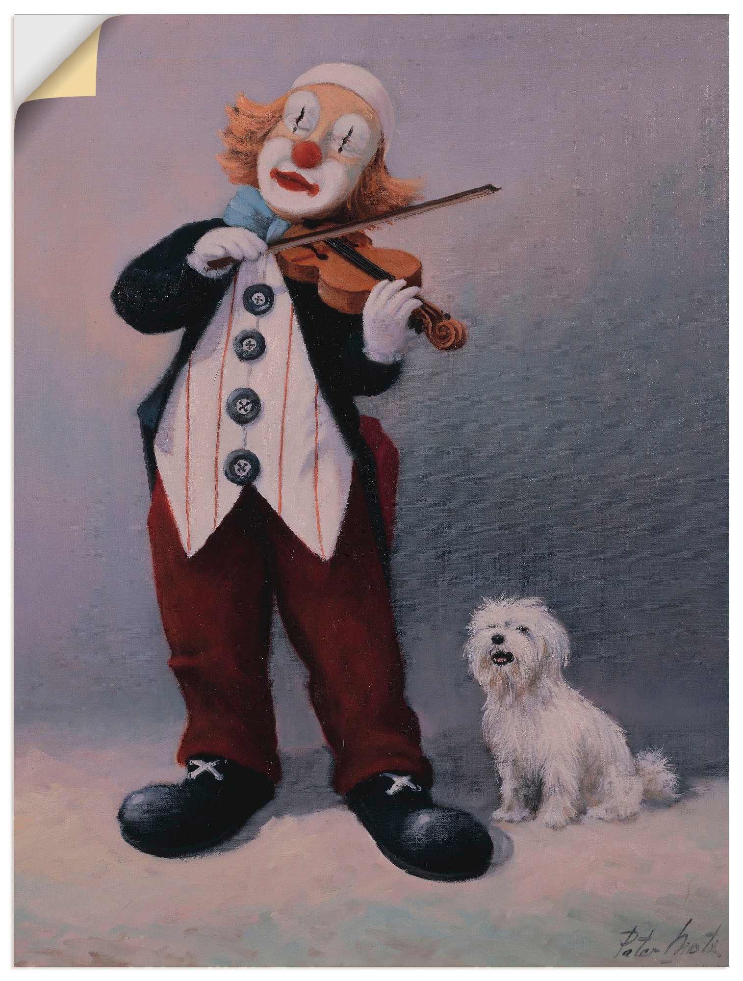 Image of Artland Wandbild »Violine mit Eichhörnchen«, Humor, (1 St.), in vielen Grössen & Produktarten -Leinwandbild, Poster, Wandaufkleber / Wandtattoo auch für Badezimmer geeignet bei Ackermann Versand Schweiz