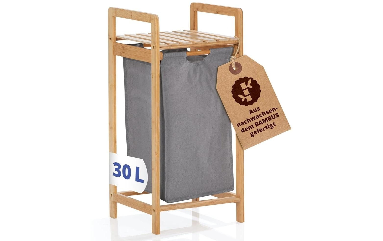 Lumaland Wäschekorb »Bambus 30 l«