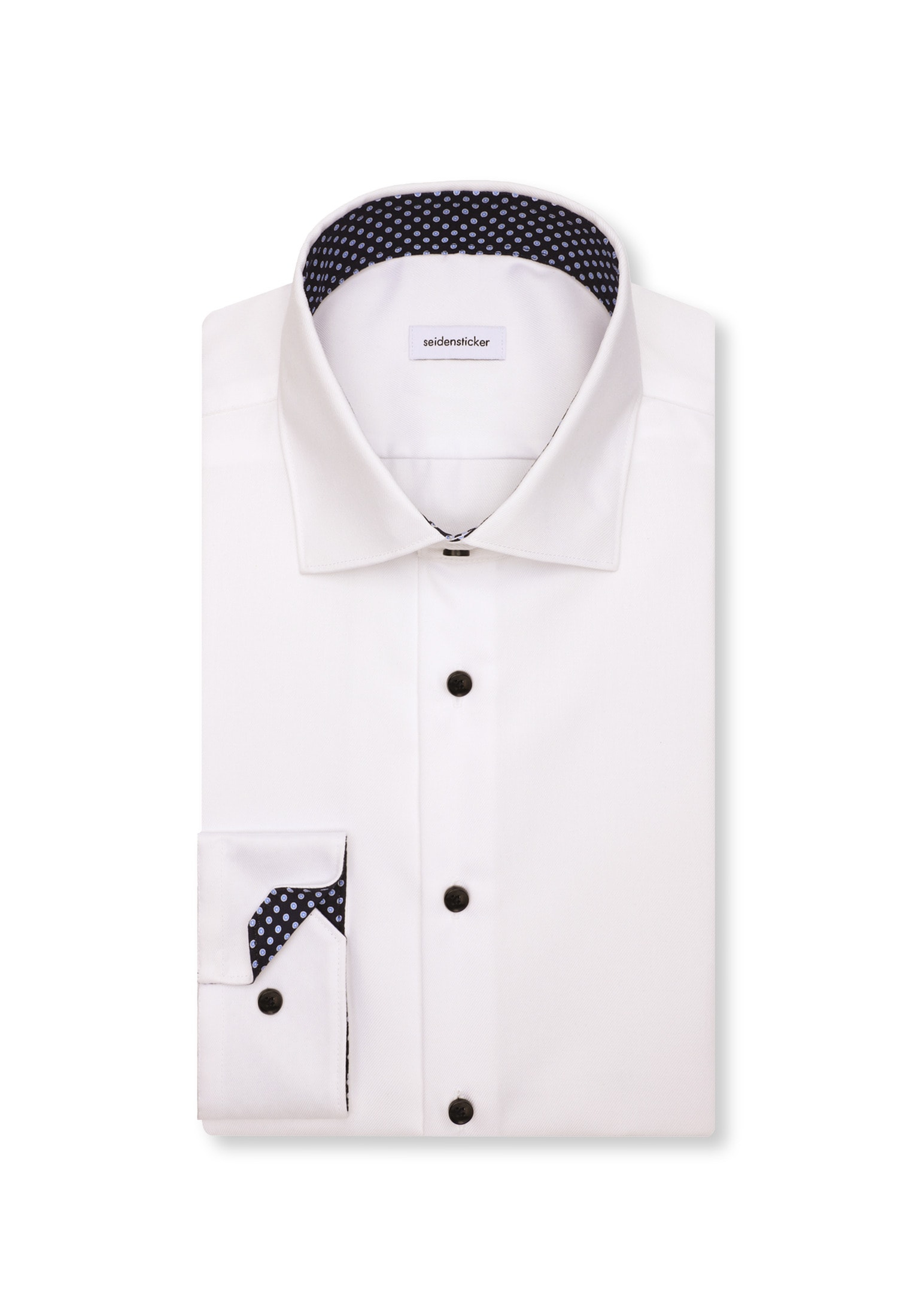 seidensticker Businesshemd »Schwarze Rose« Shaped 1/1 Kentkragen Uni