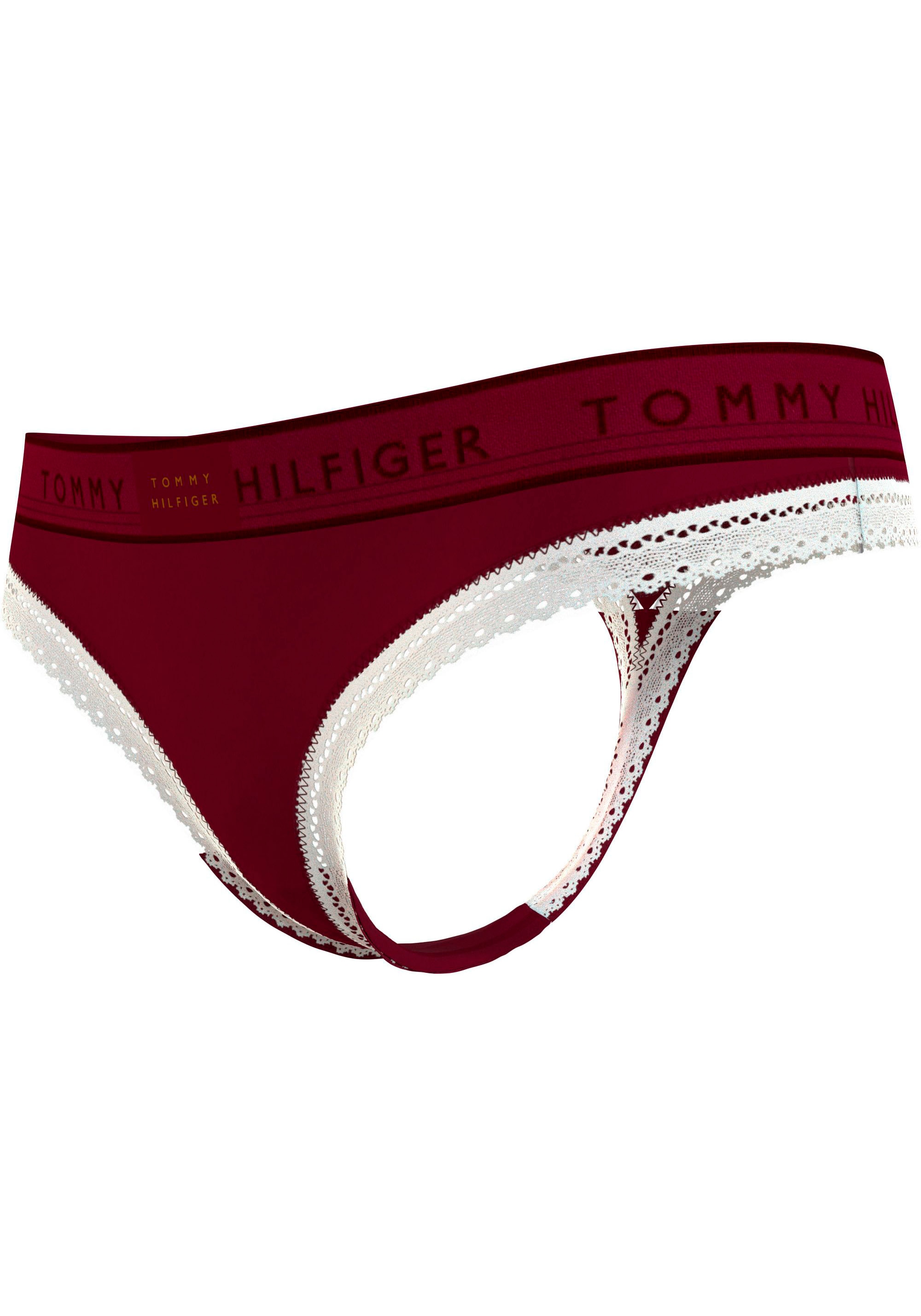 »THONG Hilfiger Logobund Hilfiger mit ♕ Tommy versandkostenfrei T-String SIZES)«, (EXT auf Underwear Tommy