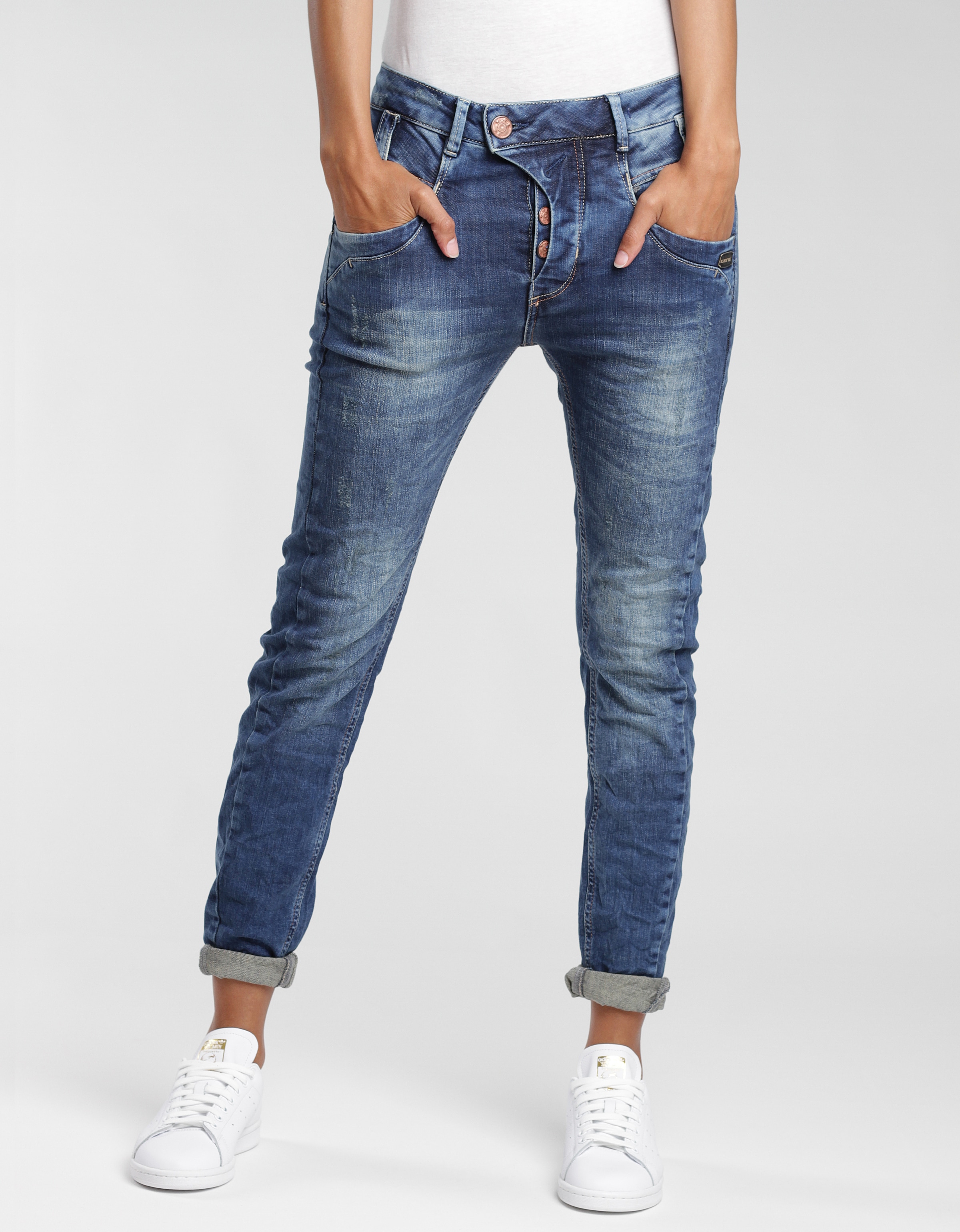 Image of GANG Slim-fit-Jeans "94MARGE" mit besonderem 4-Knopf-Verschluss