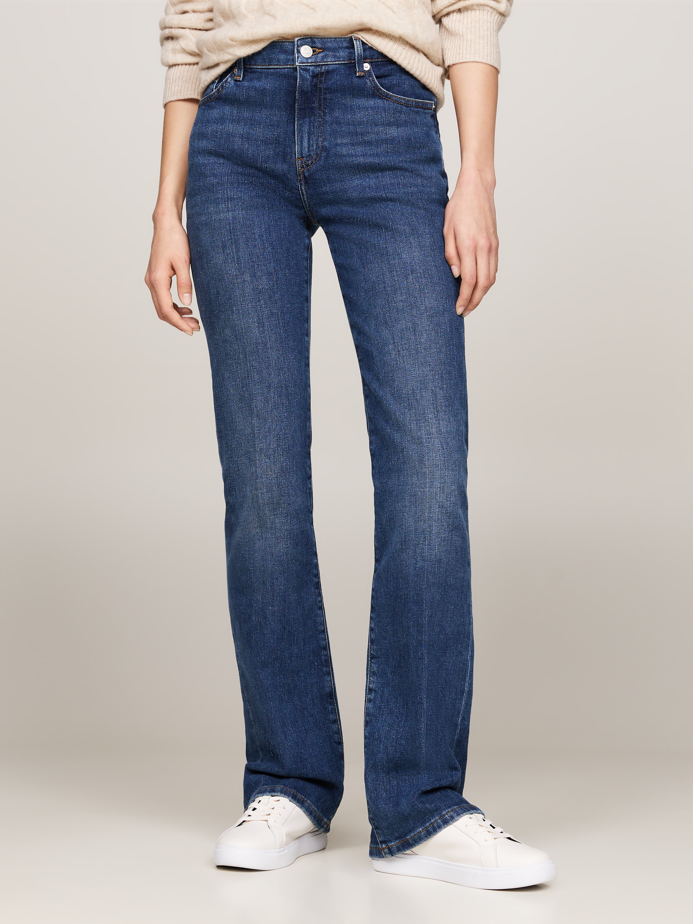 Tommy Hilfiger Bootcut-Jeans »BOOTCUT RW CLER«, mit Tommy Hilfiger Logo-Badge